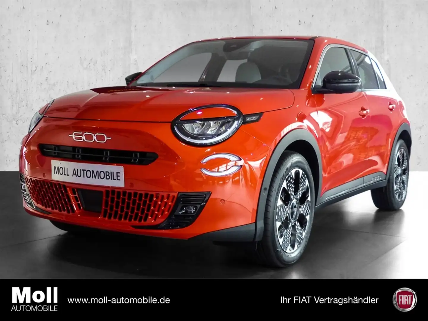 Fiat 600 La Prima LED NAVI 360°PDC SHZG MASSAGESITZ Orange - 1