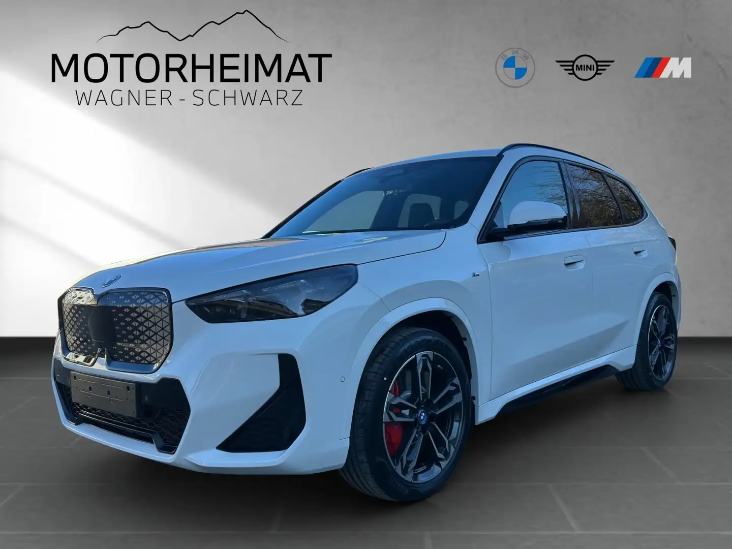 BMW iX1 xDrive30 M Sport Pro AHK ACC 360°Kam HUD H/K Weiß - 1