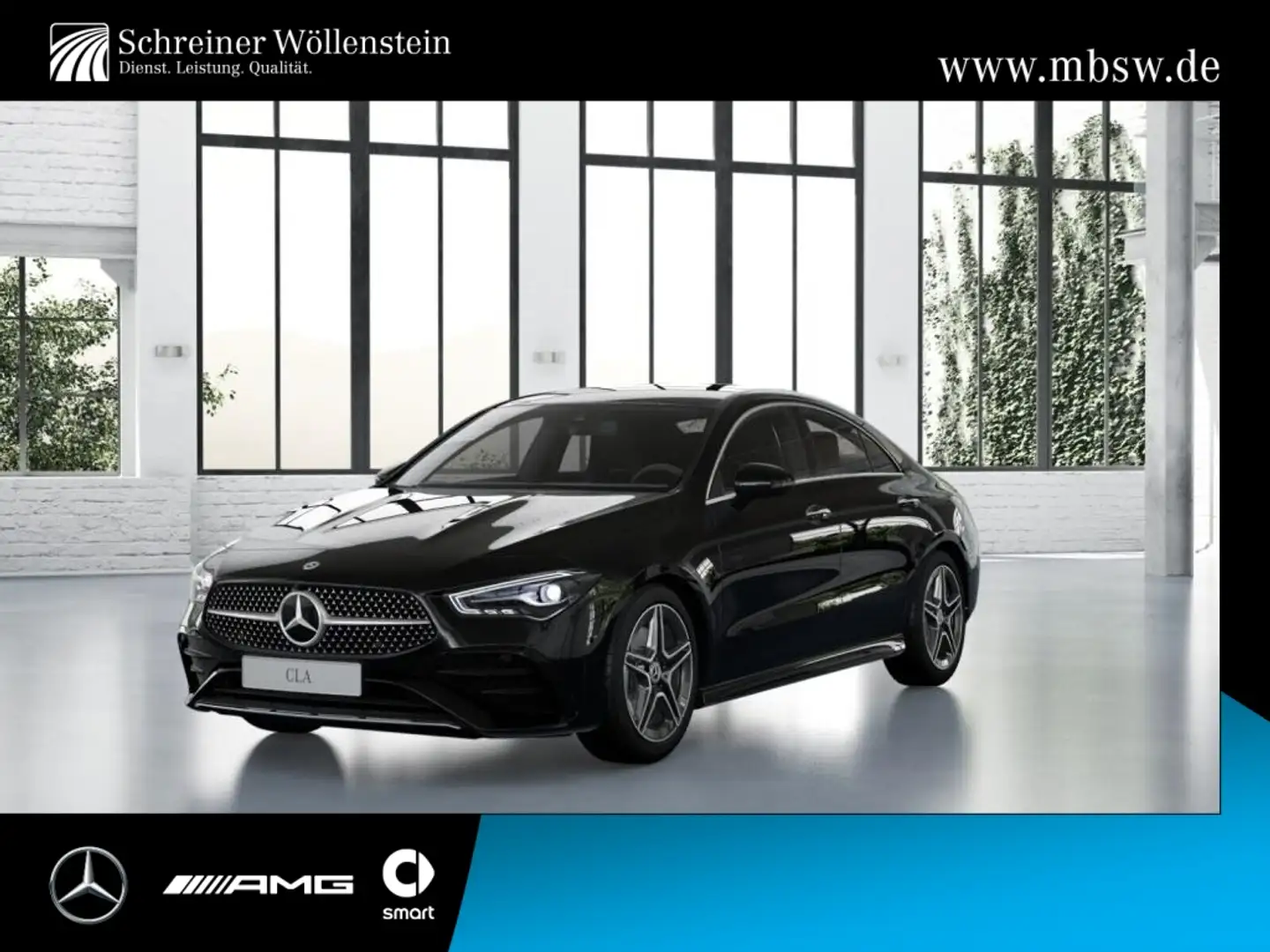 Mercedes-Benz CLA 200 Coupé AMG-Adv+*WinterP*KeyGo*Ambi*RKam* Schwarz - 1