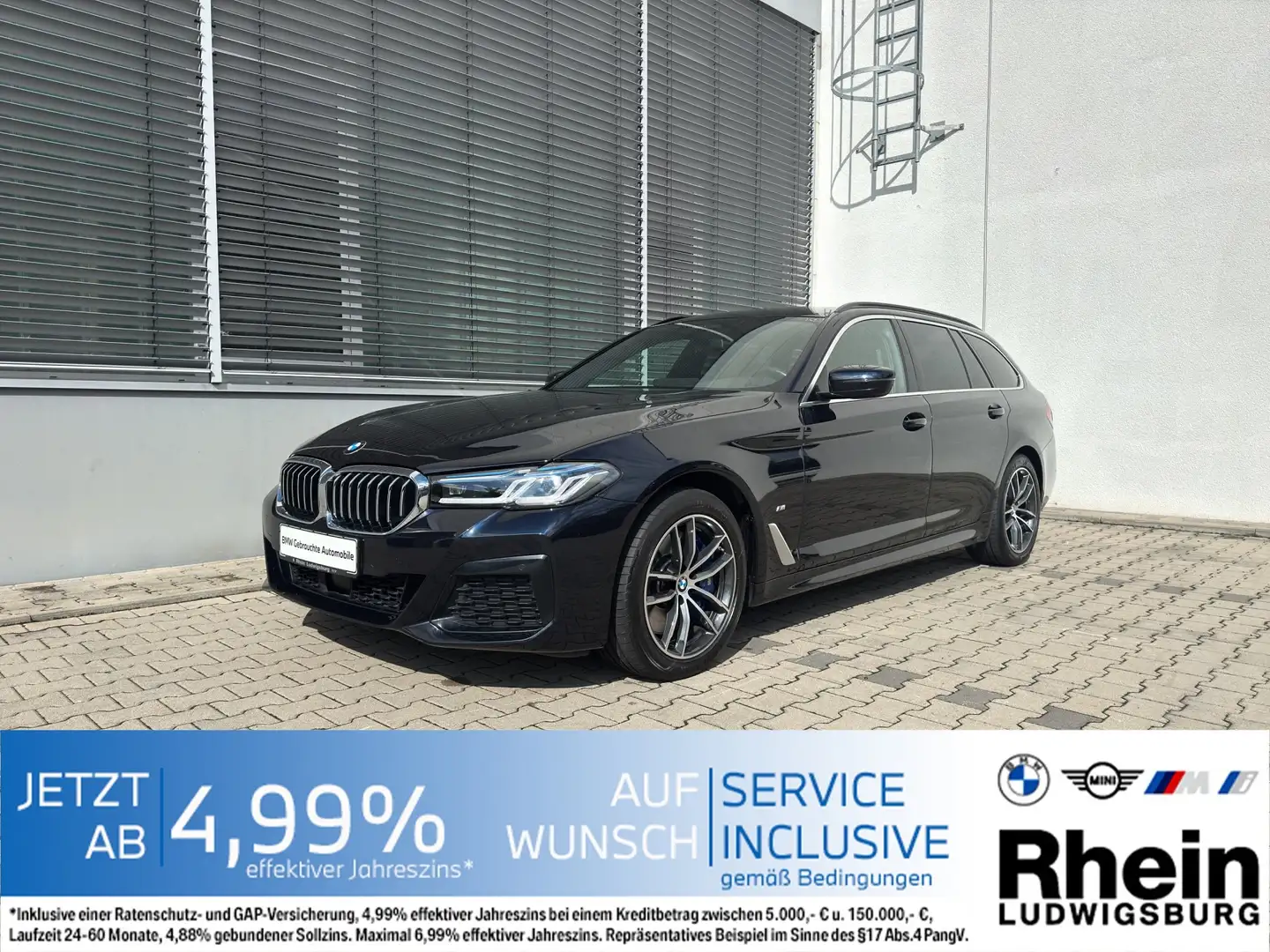 BMW 540 d xDr Tour M Sportpaket Laser Navi HUD AHK Schwarz - 1