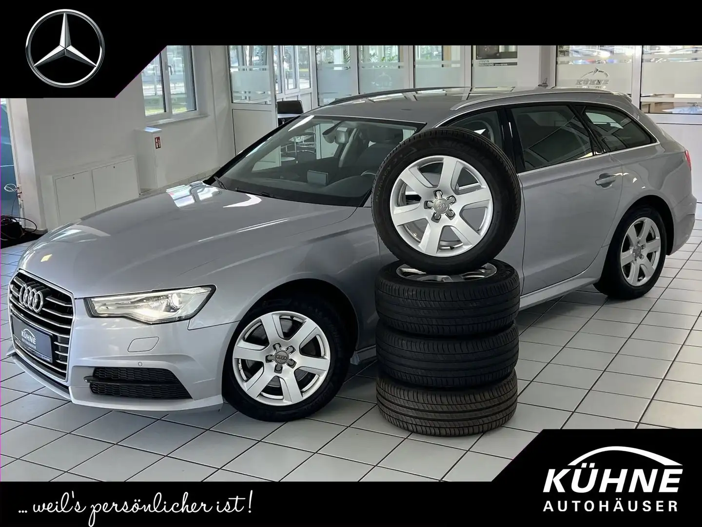 Audi A6 3.0 TDI Avant quattro Standheizung+8xALU+MwSt Argent - 1
