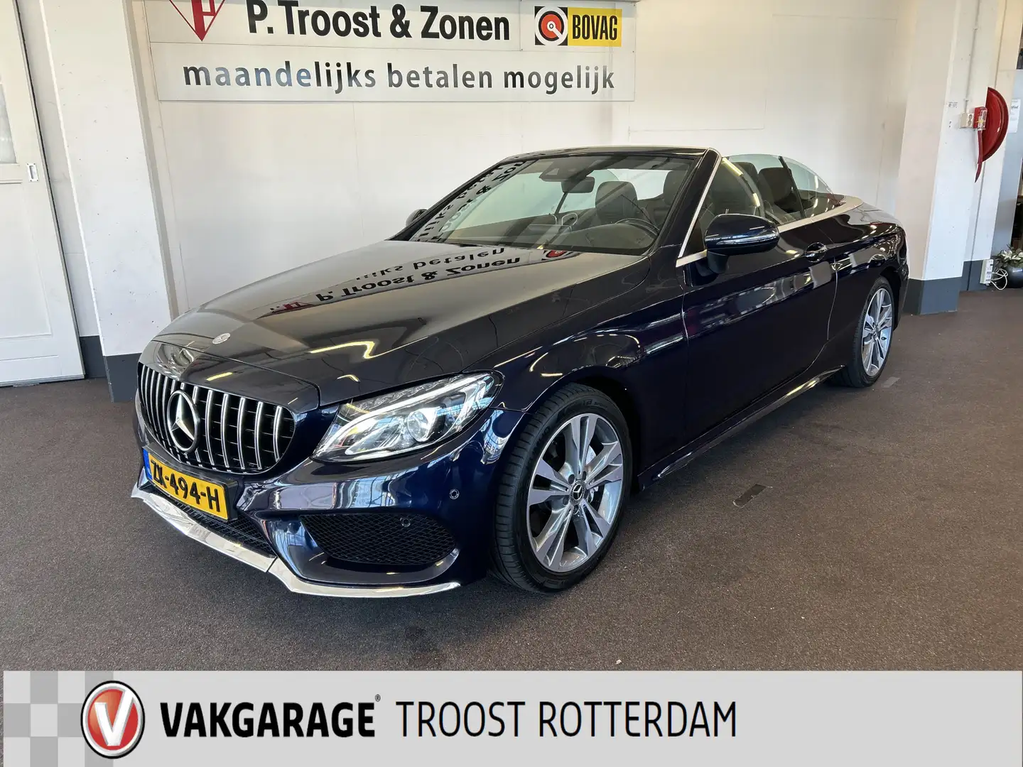 Mercedes-Benz C 180 Cabrio Premium Plus AMG | Airscarf | Cruise contro Blauw - 1