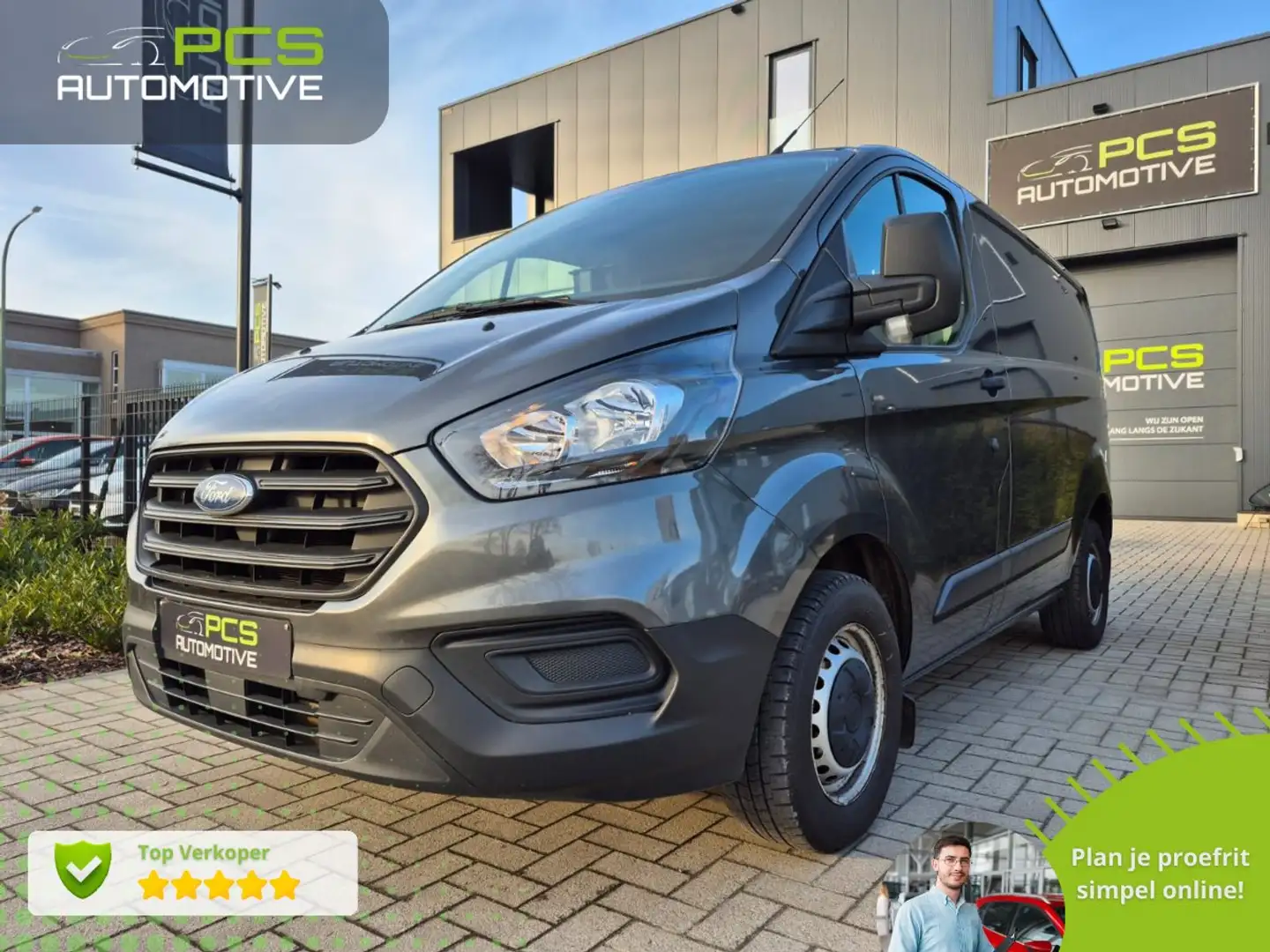 Ford Transit Custom 2.0 TDCi L1H1 / BTW-aftrekbaar / 1e Eigenaar Grijs - 1