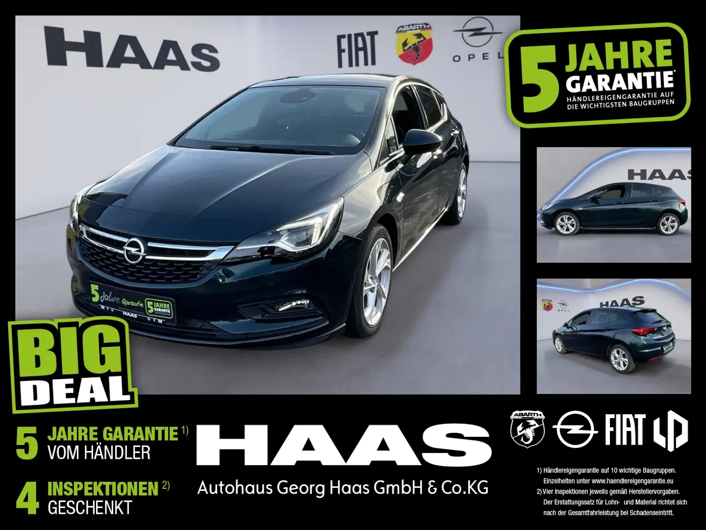 Opel Astra K 1.4 Turbo ON Kamera, PDC, Sitzheiz. Grün - 1