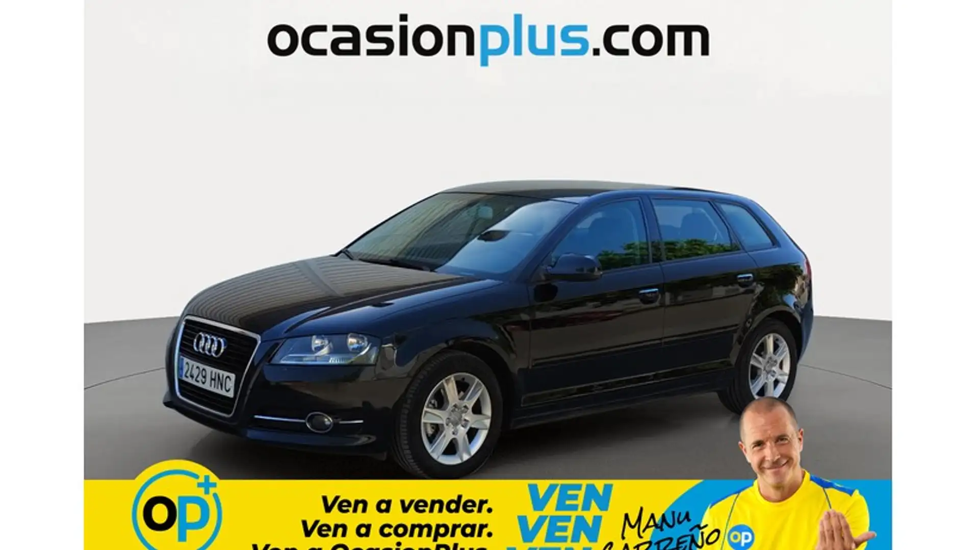 Audi A3 Sportback 2.0TDI Attraction Negro - 1