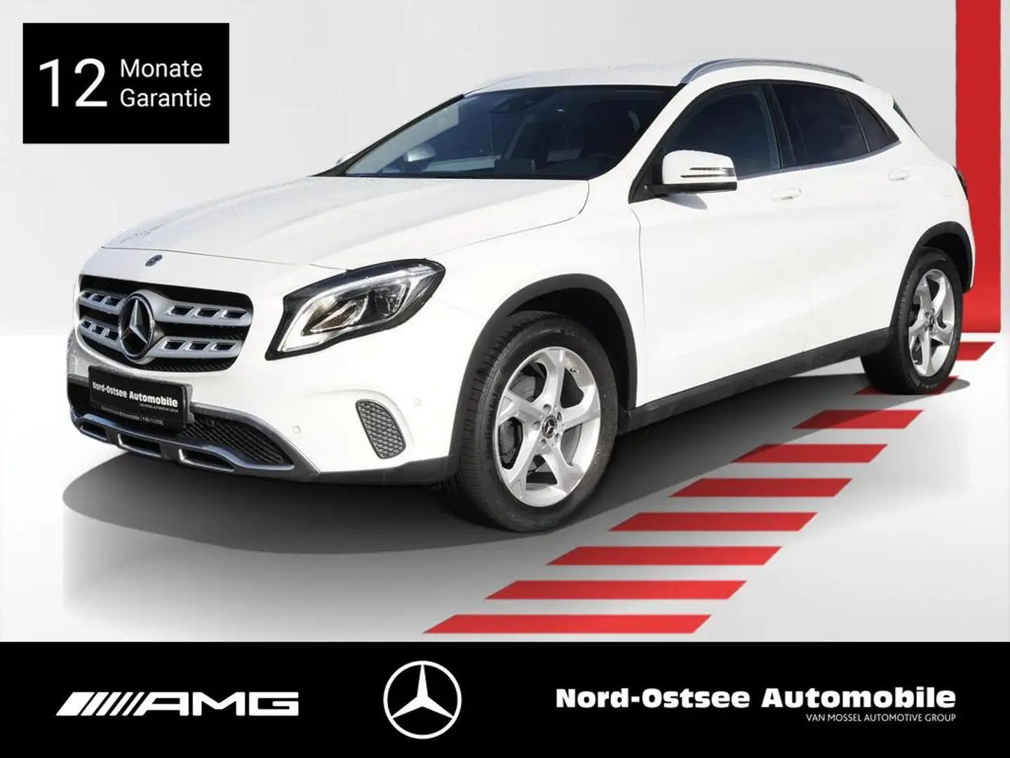 Mercedes-Benz GLA 220 d 4M URBAN AHK LED PARKPAKET NAVI SITZHZ Blanc - 1