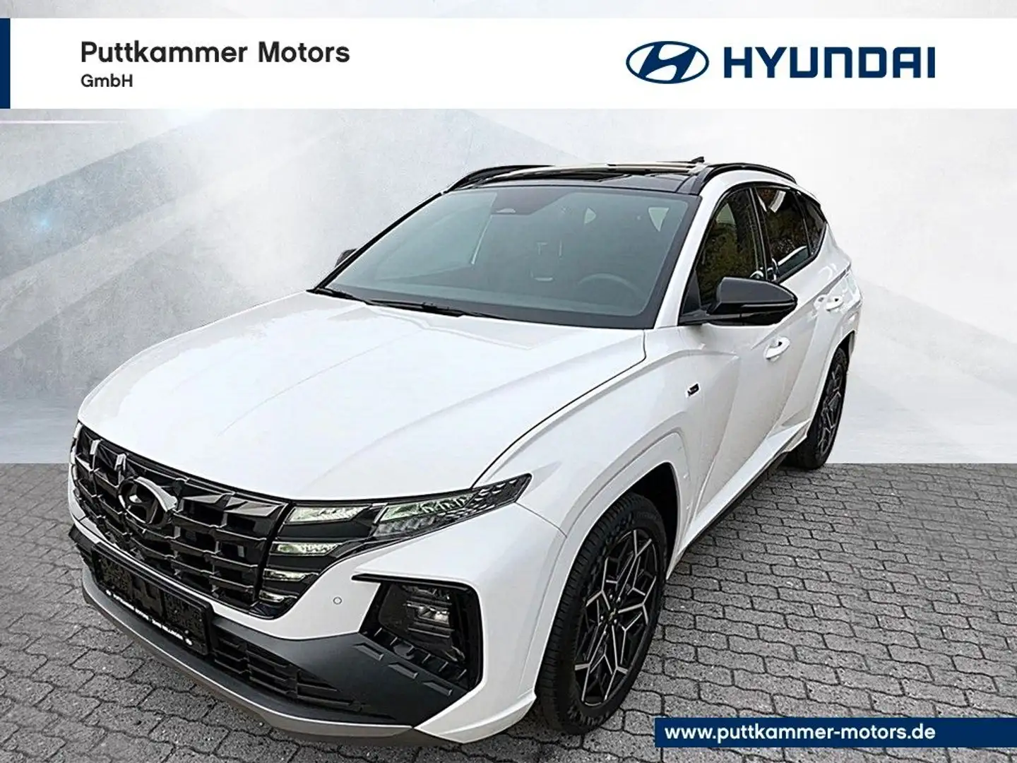 Hyundai TUCSON 1.6 T-GDi 4WD N Line DCT 48-Volt Hybrid Weiß - 1