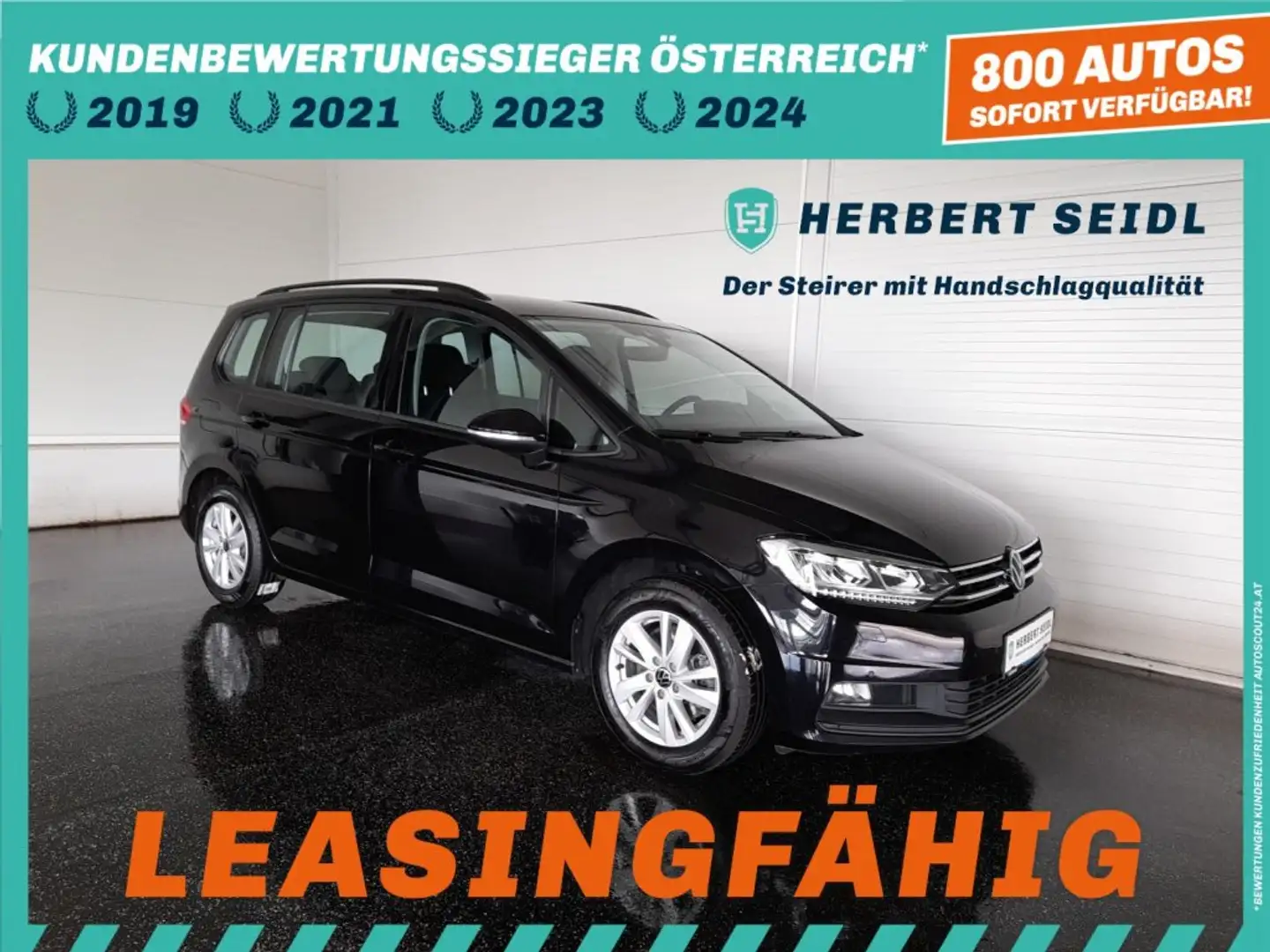 Volkswagen Touran COMFORTLINE 2,0 TDI *VOLL-LED MIT FLA / NAVI / ACC / MASSAGE SPORTSITZE / 3-ZONEN KLIMA / VERKEHRSZEICHEN & SPURHALTEASSI Schwarz - 1