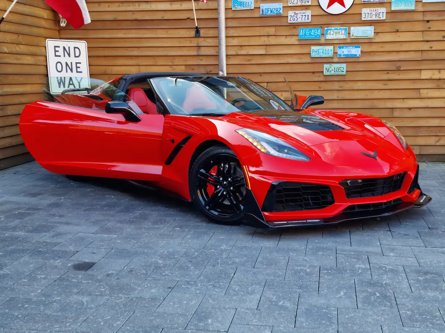 Corvette C7 6.2L STINGRAY Automatik Targa 1LT Leder Bose Rot - 2