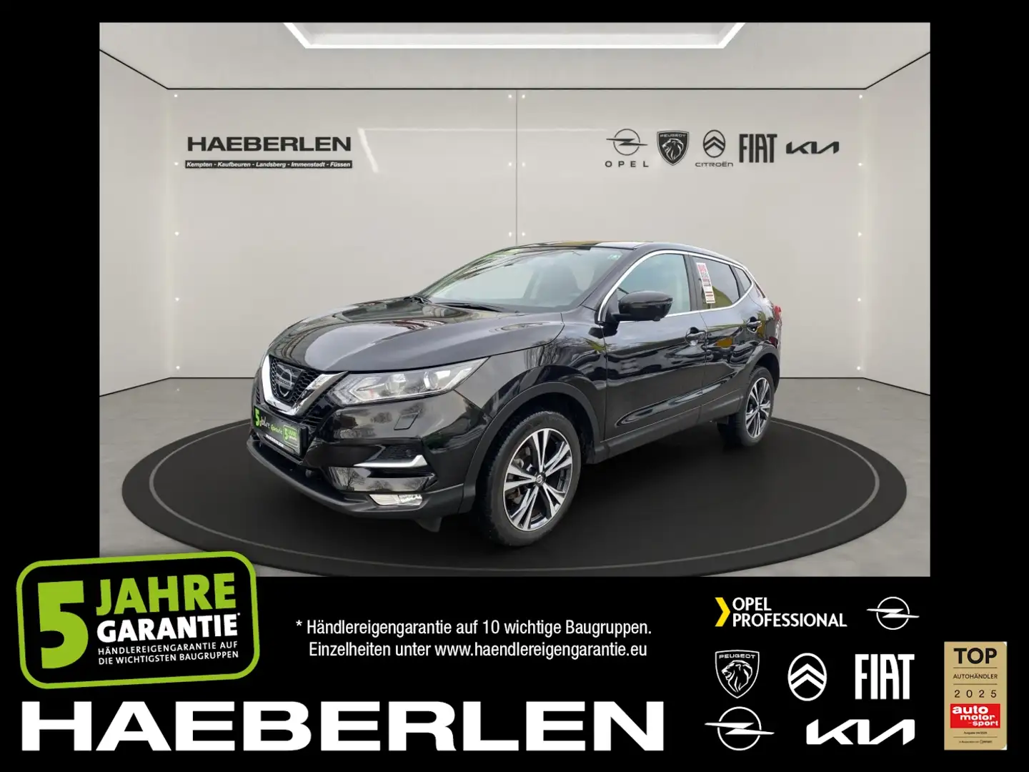Nissan Qashqai 1.6 DIG-T N-Connecta Navi+SHZ+2xKlima+LM Schwarz - 1