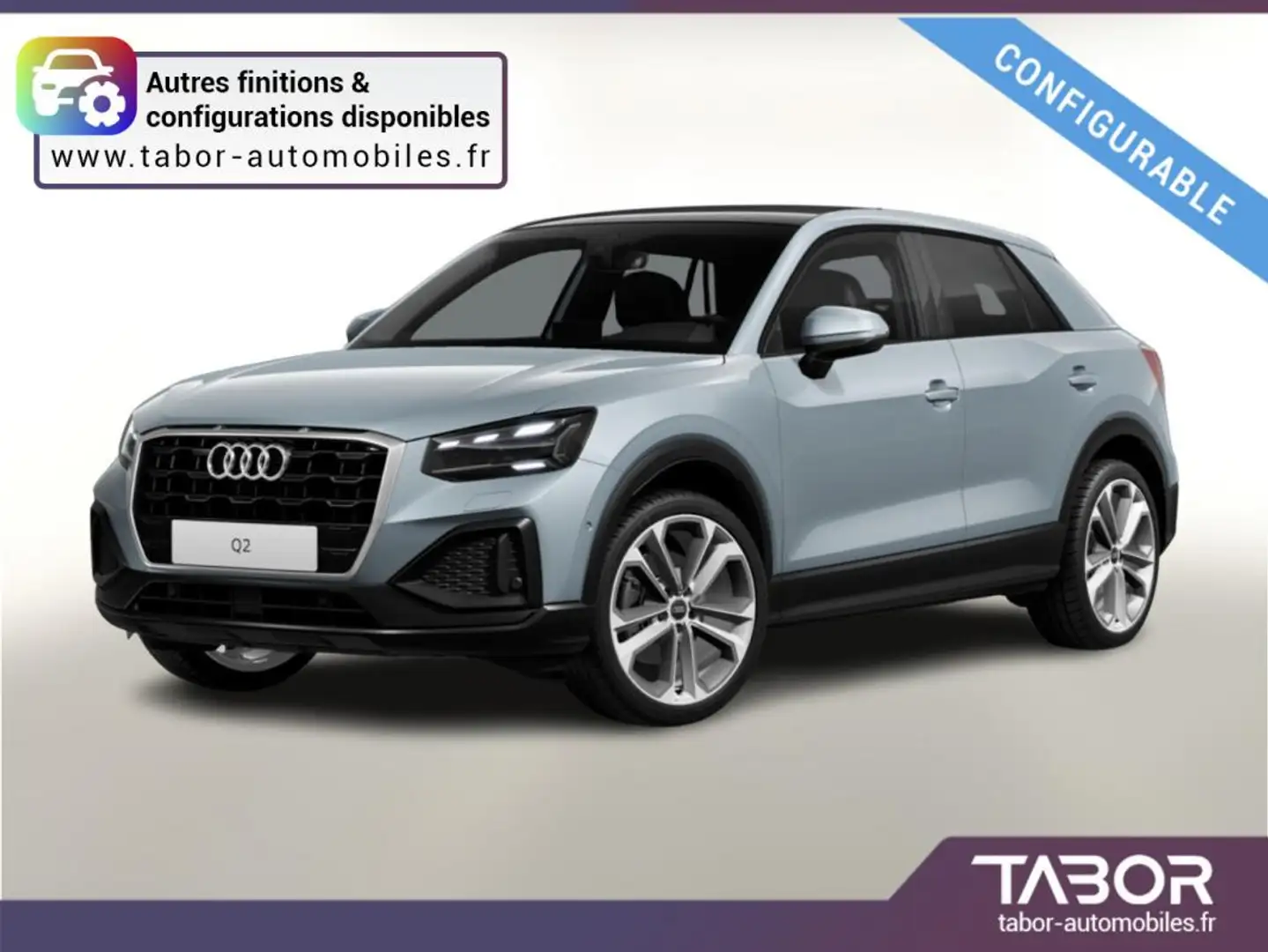 Audi Q2 35 TFSI 110 S tronic LED radars Clim BT Blanc - 1
