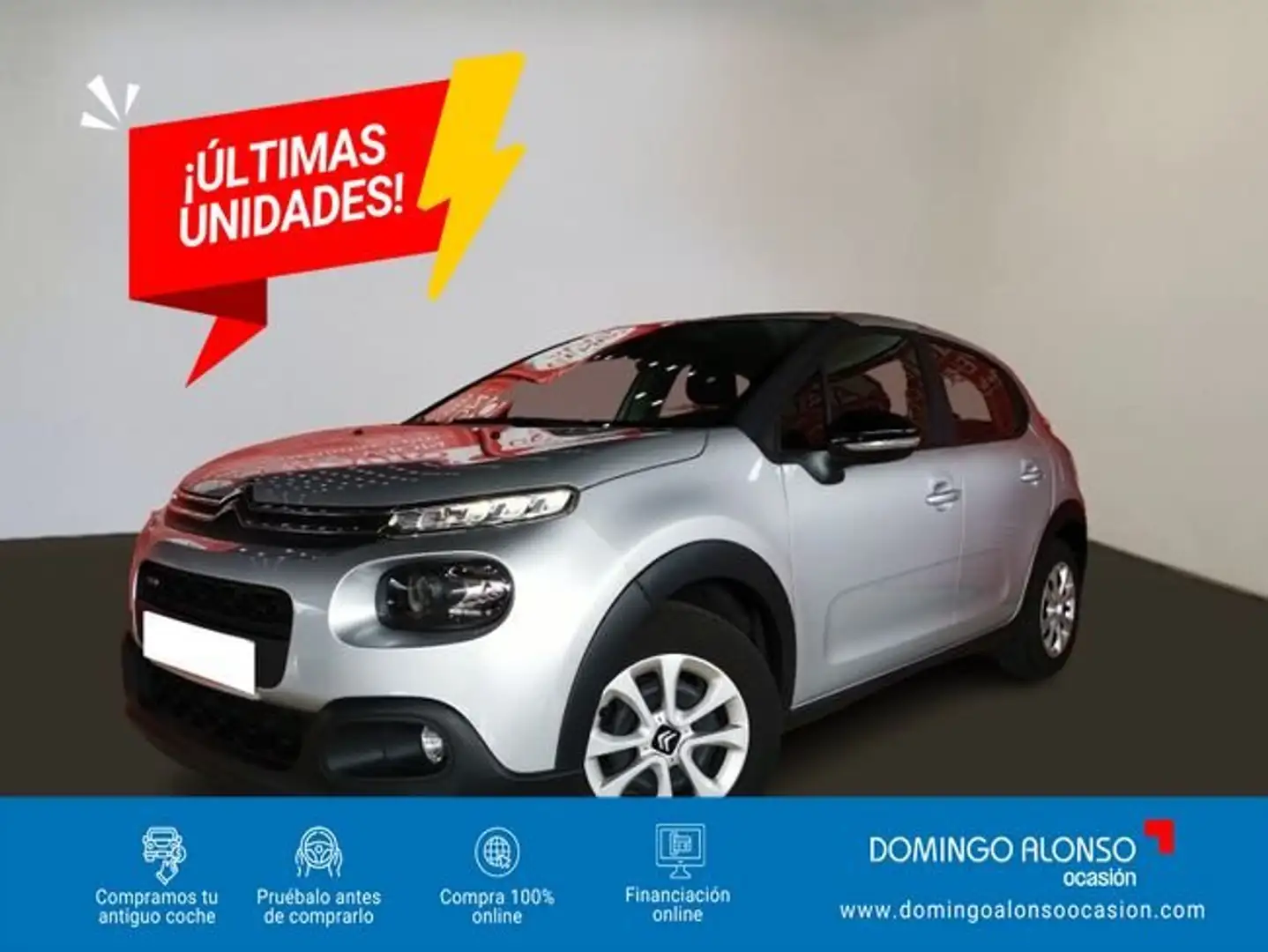 Citroen C3 PureTech 60KW (83CV) Shine Gris - 1