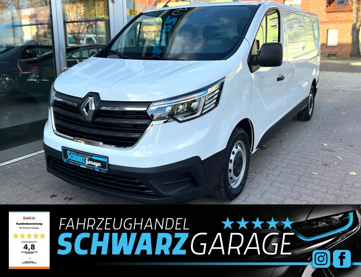 Renault Trafic Kasten L2H1 3,0t Komfort*TAGESZULASSUNG* Білий - 1