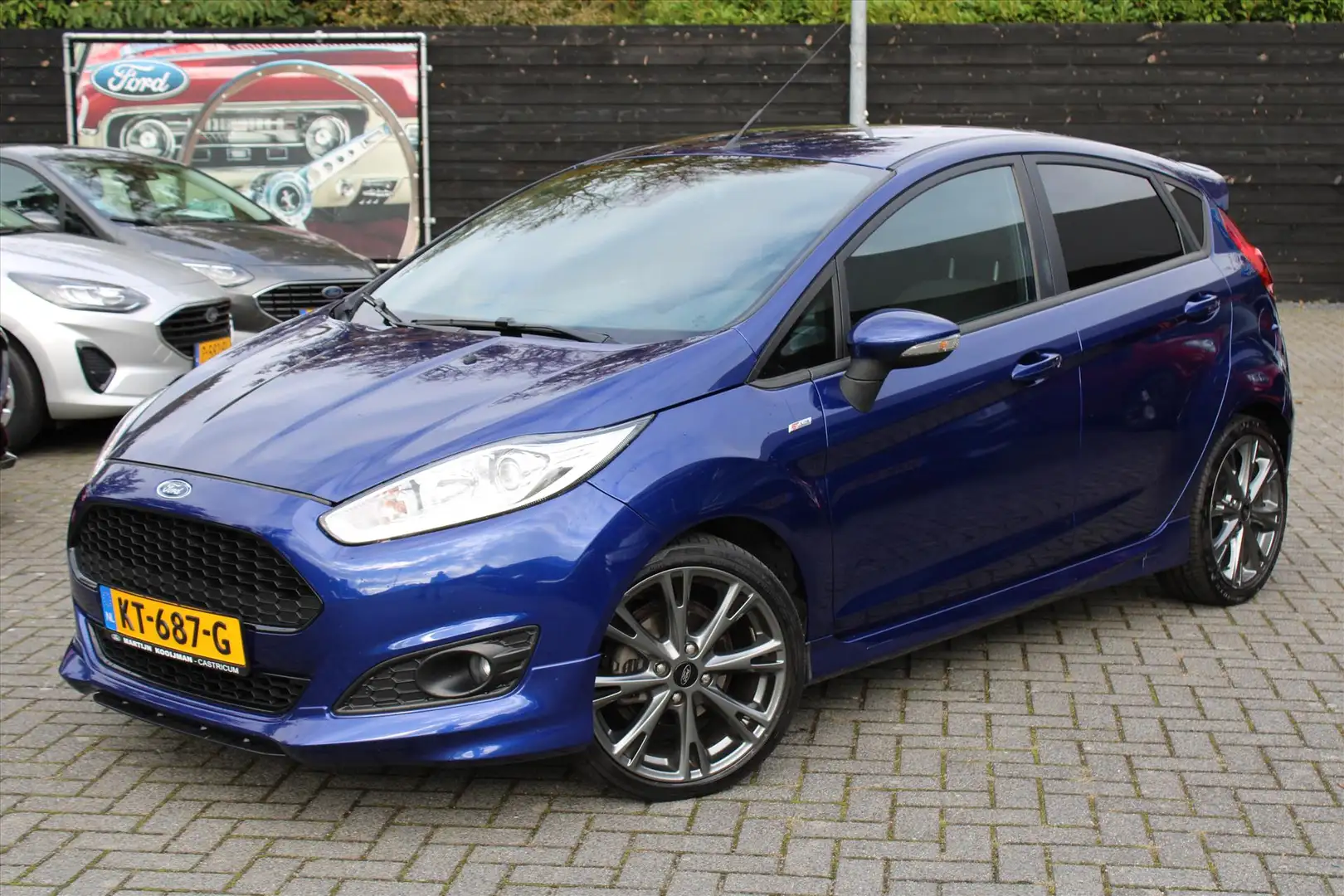 Ford Fiesta 1.0 EcoBoost 100PK 5D ST Line, 17" Velgen, Camera, Bleu - 1