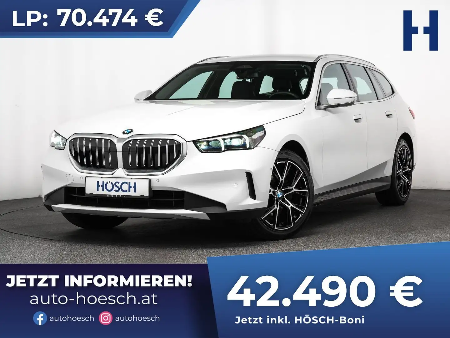BMW 520 d Touring ADAPTIV LED ASSISTENZ MEGAPREIS ++ Weiß - 1