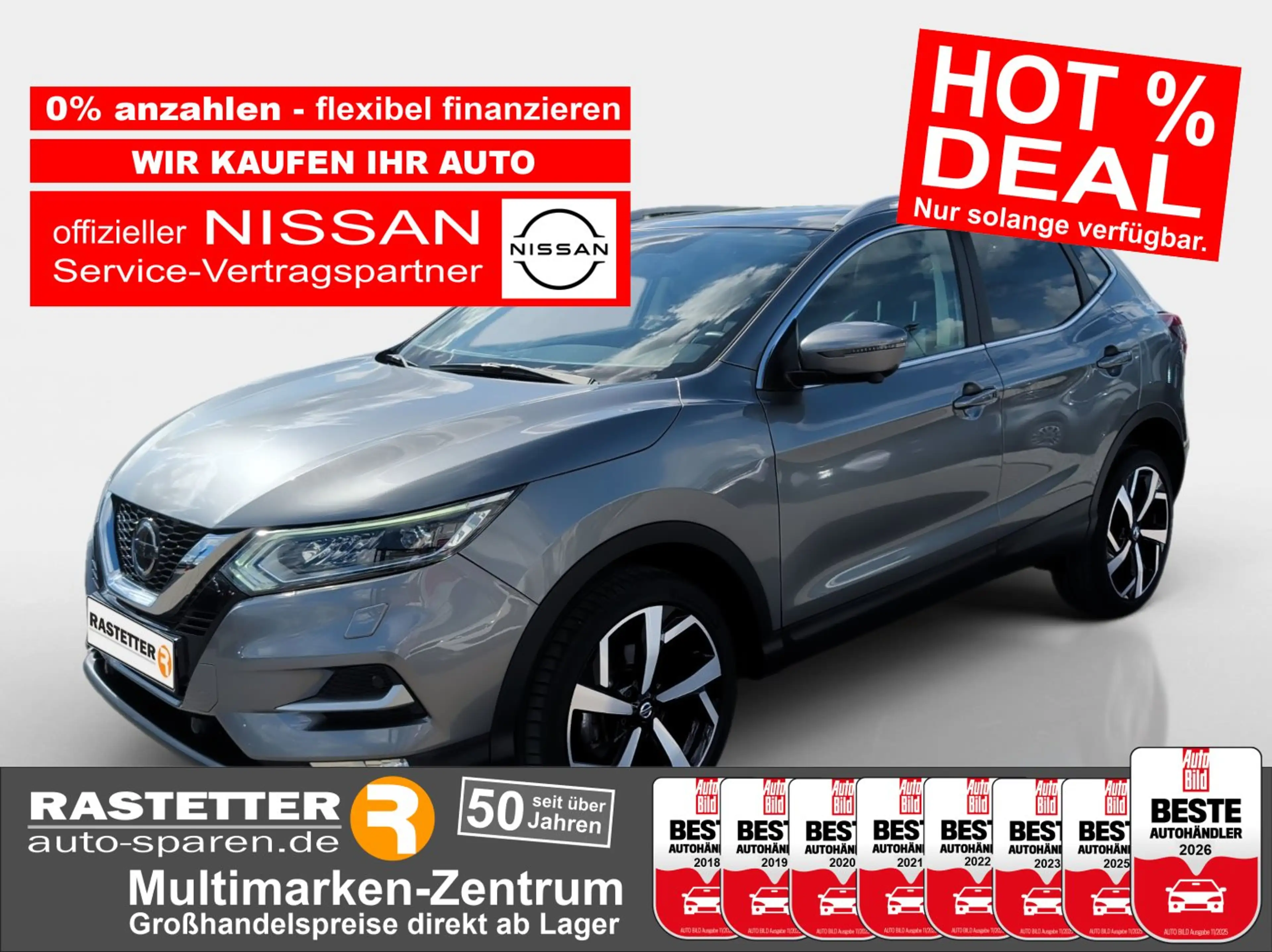 Nissan Qashqai dCi Xtronic tekna Pano+19Z+Navi+eSitz+360+Privacy+