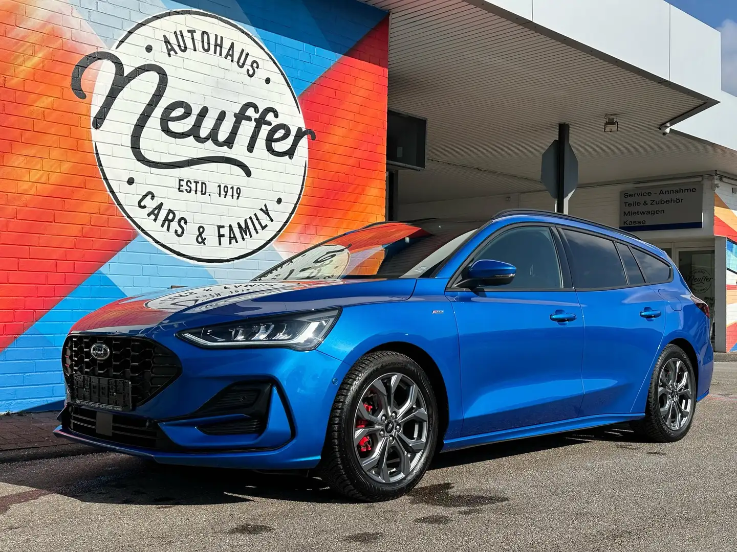 Ford Focus Turnier ST-Line ACC/LED/Keyless-go/Bang&Olufsen Bleu - 1