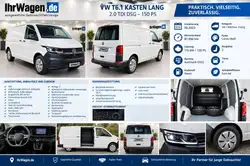 Volkswagen T6 Transporter 2,0 TDI*DSG*LED*ACC*Lane Front Side Assist*ASR*DAB*Lederlenkr*Fernlichtass*