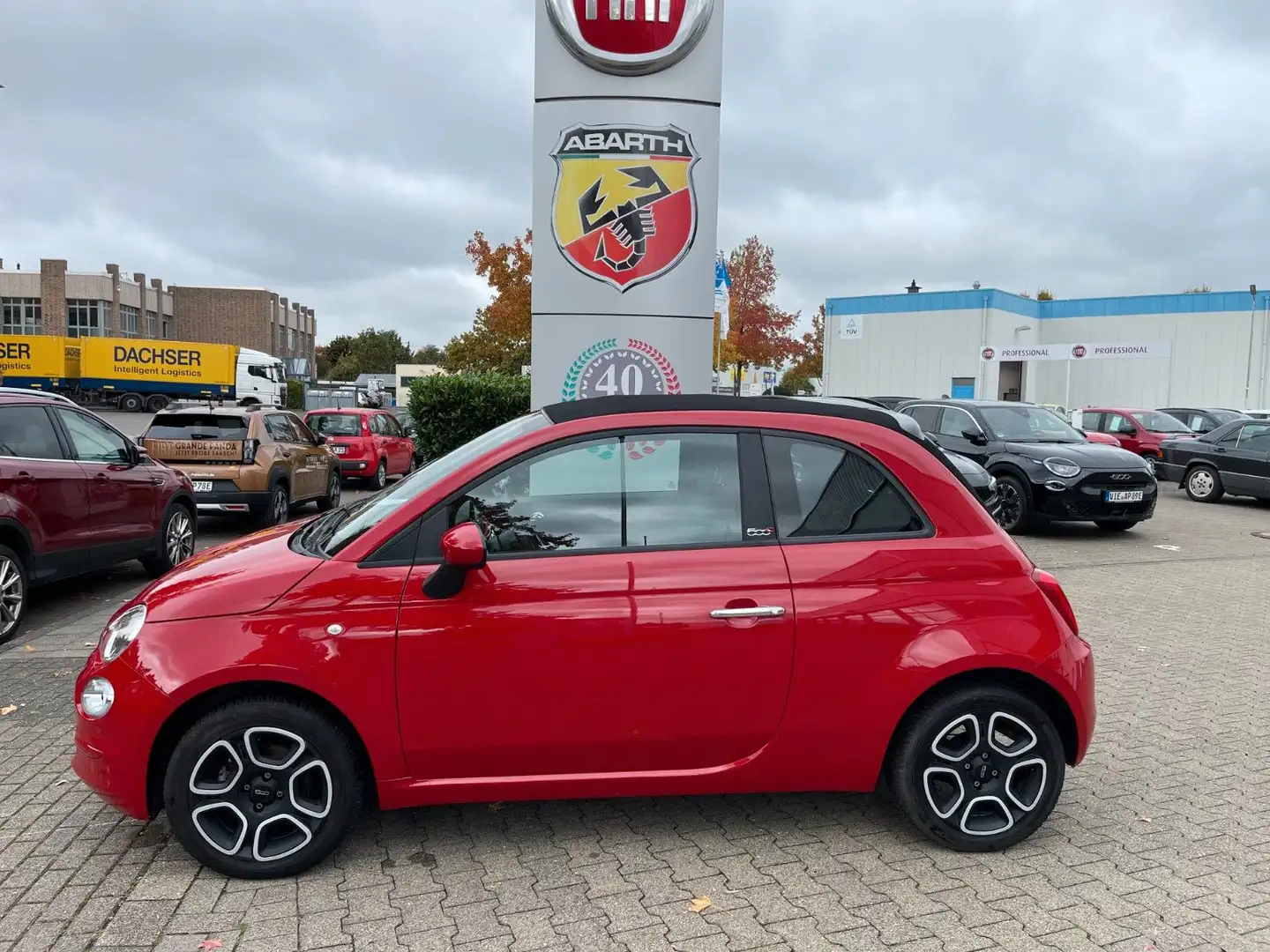 Fiat 500C Club Klimaautomatik PDC 7" Radio Rot - 2