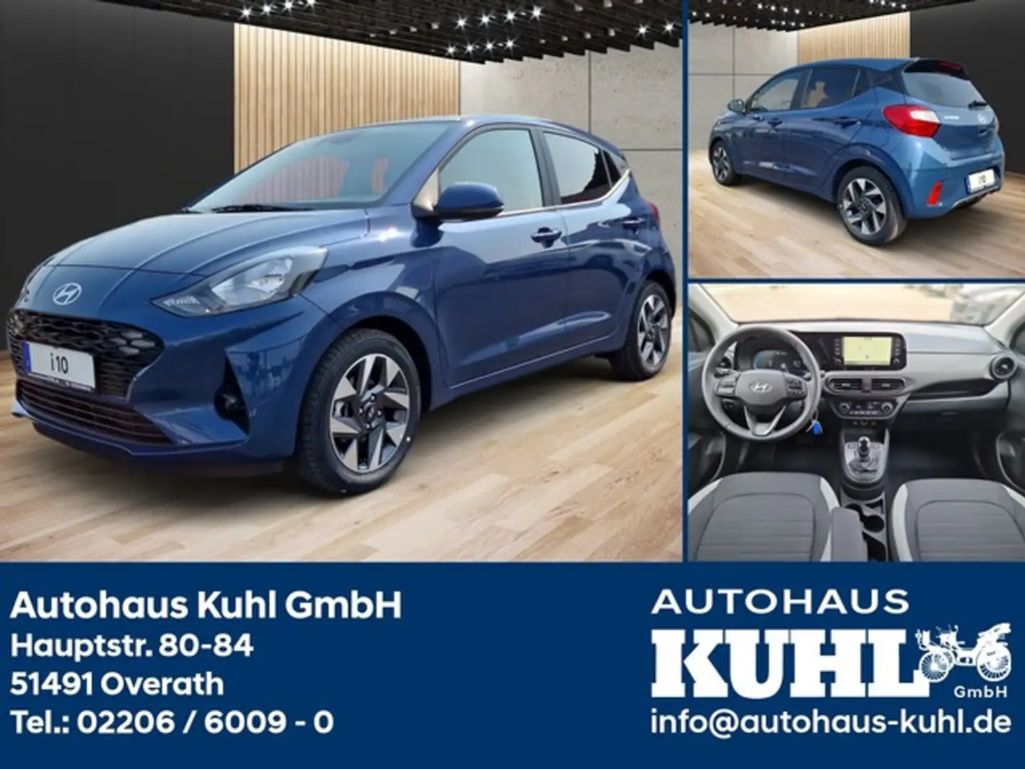Hyundai i10 1.2 AT Joker Plus+ Klimauto+Navi+Kamera Blauw - 1