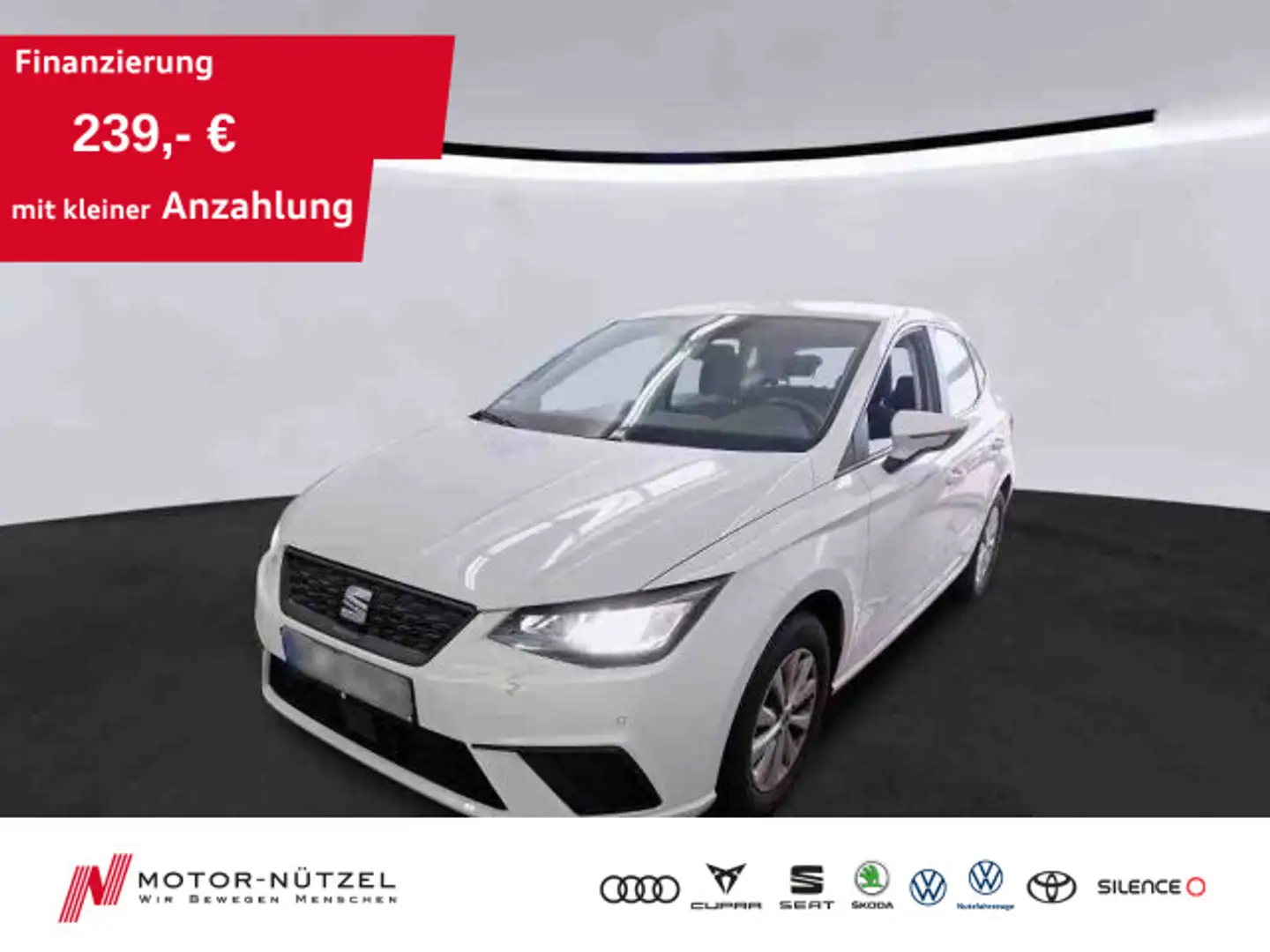 SEAT Ibiza 1.0 TSI DSG BEATS LED+APP+SHZ+RFK+GRA+PDC Weiß - 1