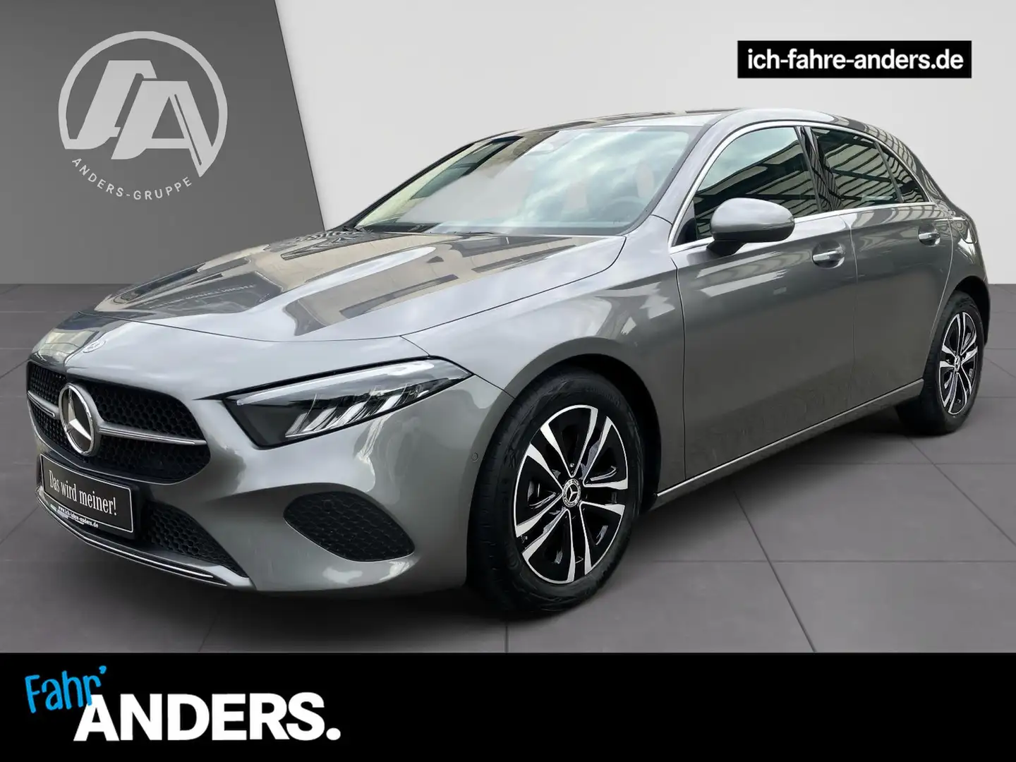Mercedes-Benz A 180 Progressiv+MBUX+SHZ+LED+PDC+Kamera+Tempom. Gris - 1
