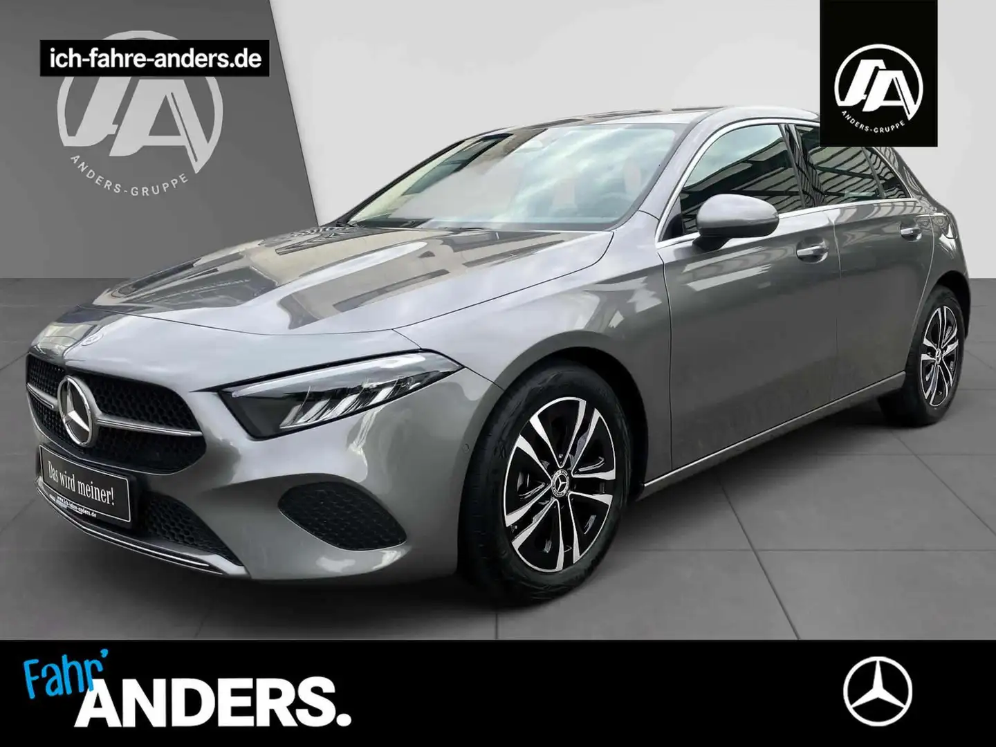 Mercedes-Benz A 180 Progressiv+MBUX+SHZ+LED+PDC+Kamera+Tempom. Gris - 1