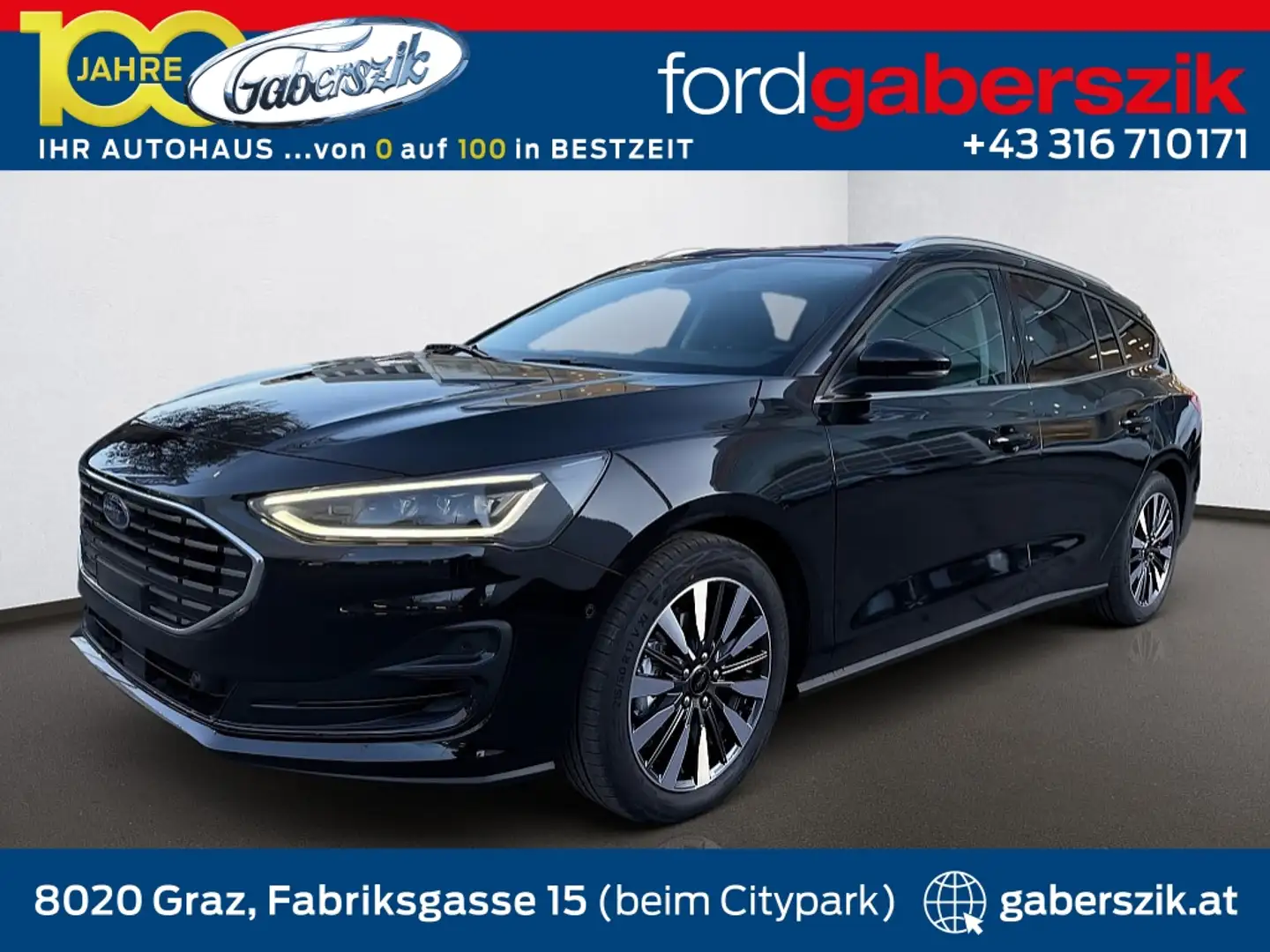 Ford Focus 1,0 EcoBoost Hybrid Titanium Schwarz - 1