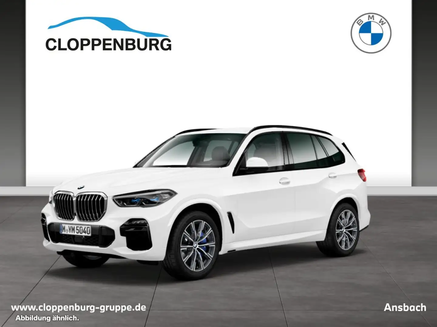 BMW X5 xDrive40d Head-Up+AHK+Navi+Laser+SHZ+KeyGO Weiß - 1