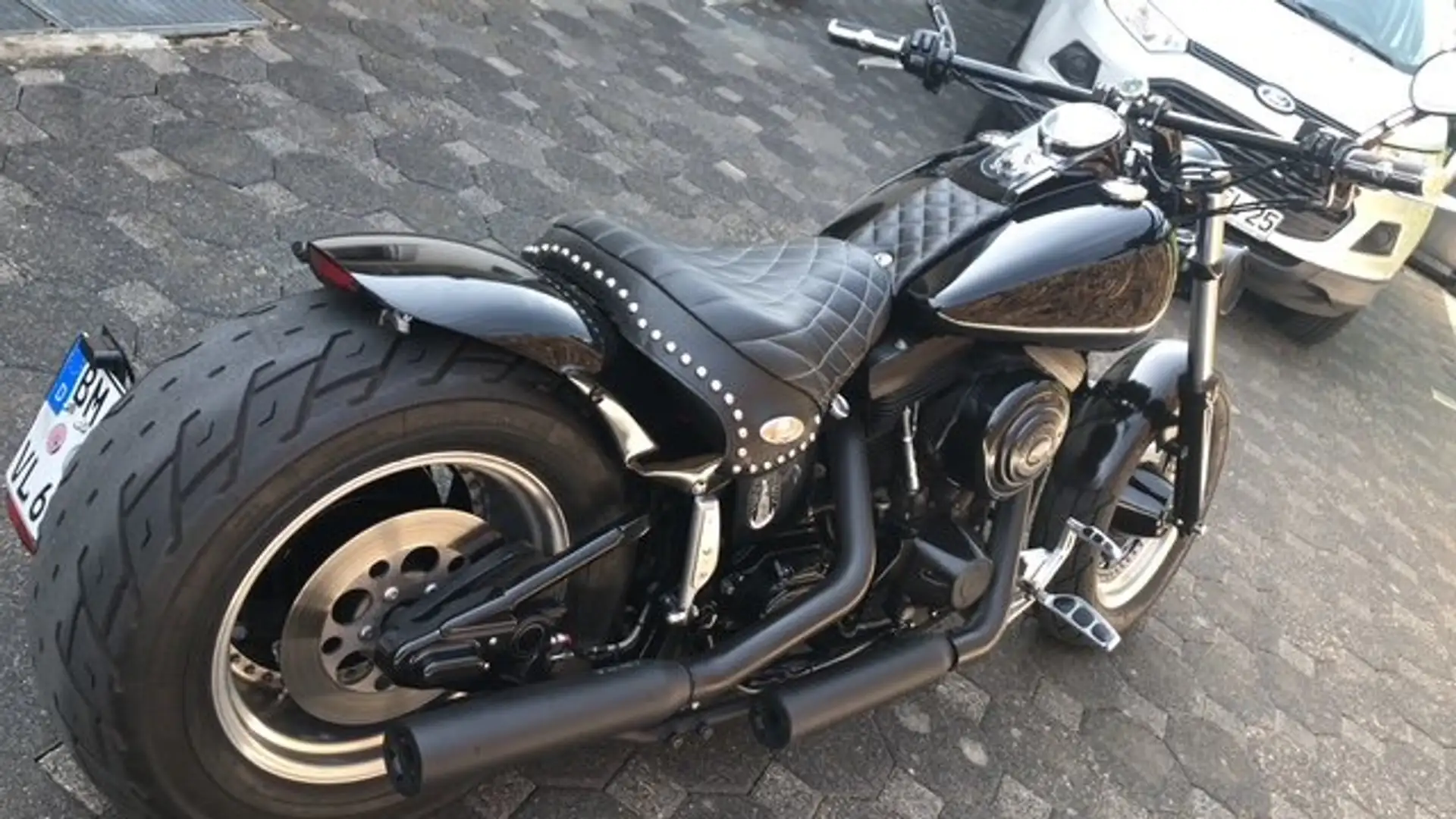 Harley-Davidson Custom Bike Softail EVO FXST Custom Noir - 2