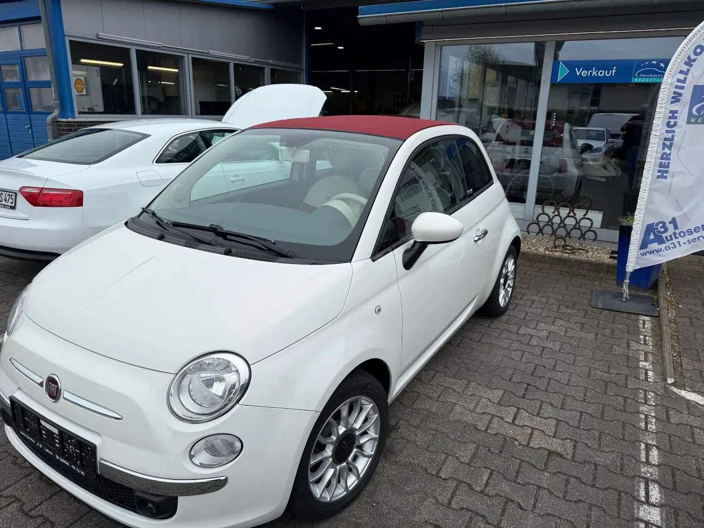 Fiat 500 Turbo Cabrio Weiß - 2