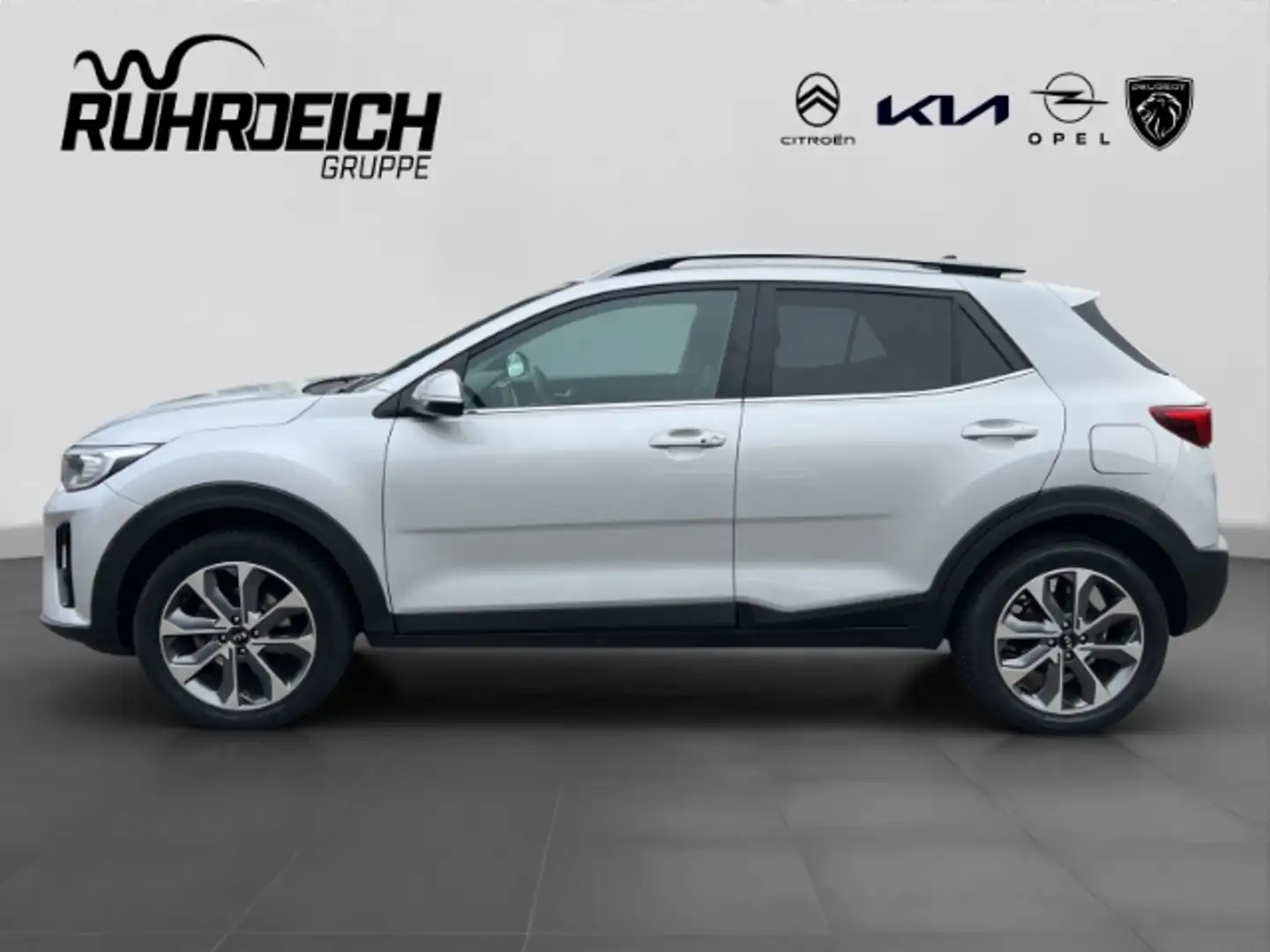 Kia Stonic Platinum Edition 1.0 Aut+Pano+Leder+Navi+Cam+Carpl Plateado - 2