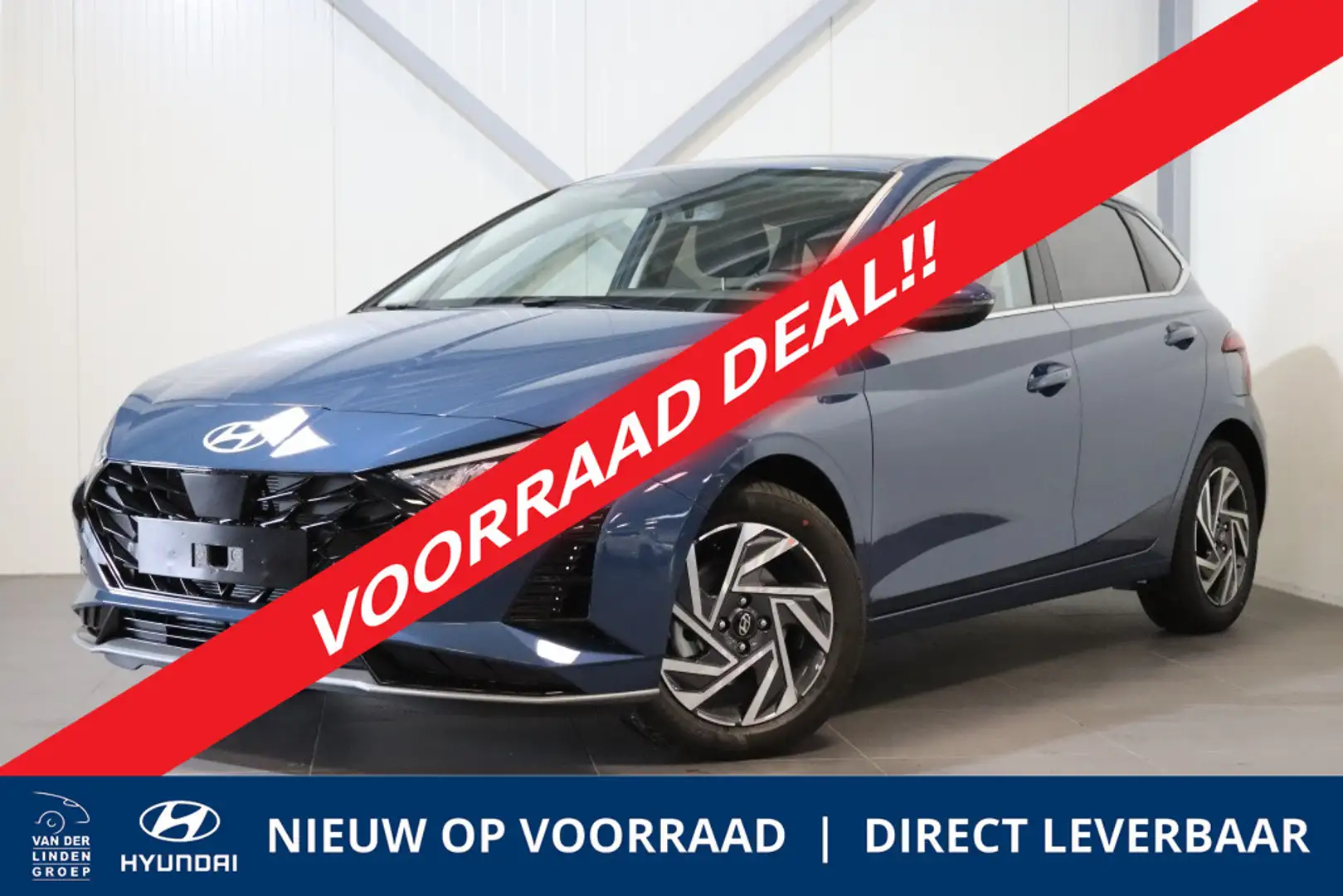 Hyundai i20 1.0 T-GDI Prem. Sky FULL OPTION "RIJKLAAR" Bleu - 1