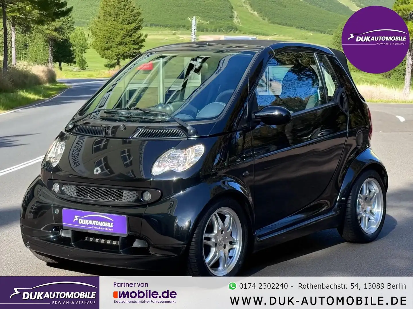 smart forTwo cabrio BRABUS Schwarz - 1