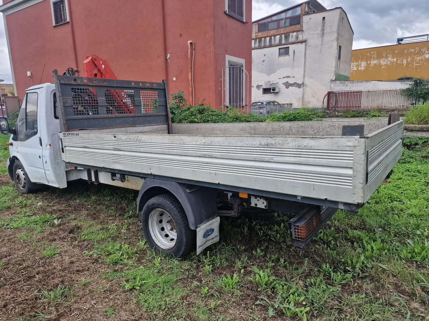 Ford Transit con gru Weiß - 1