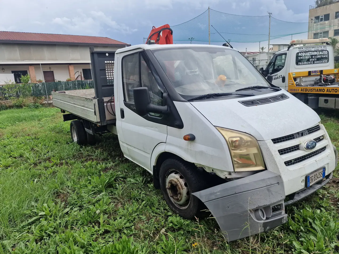 Ford Transit con gru Weiß - 2
