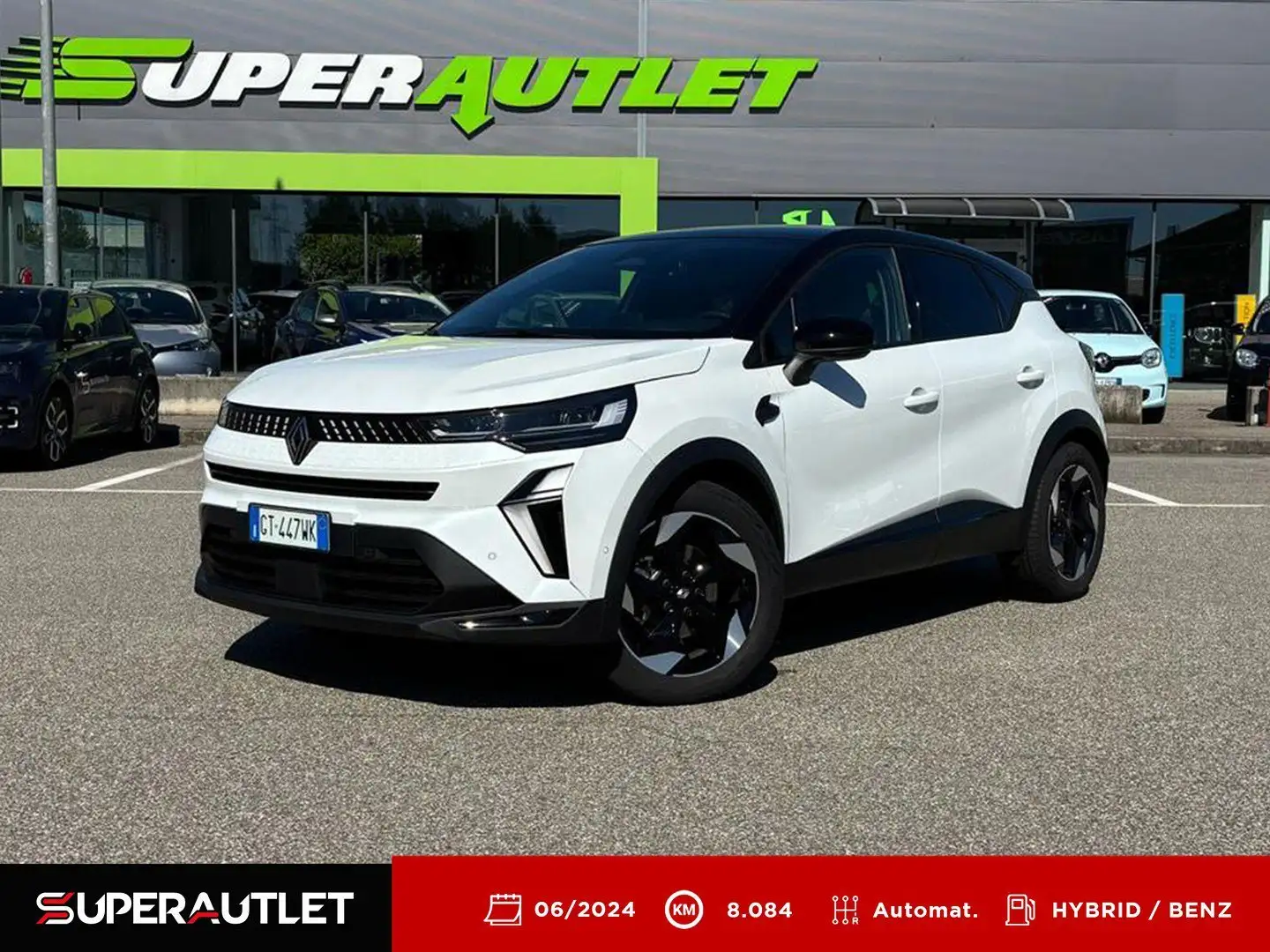Renault Captur 1.6 E-Tech full hybrid Techno Bianco - 1