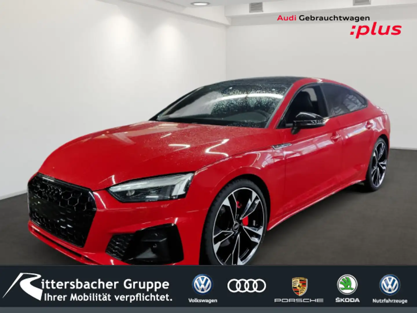 Audi A5 s-line business 40 TDI quattro Busi Červená - 1