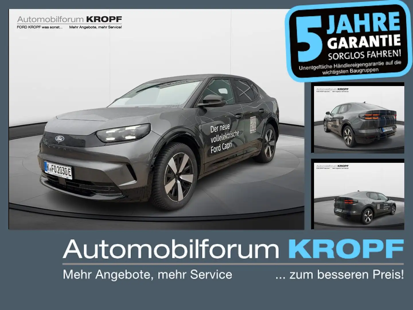 Ford Capri (Extended Range) Premium LED HEAD UP HECKKL Gris - 1