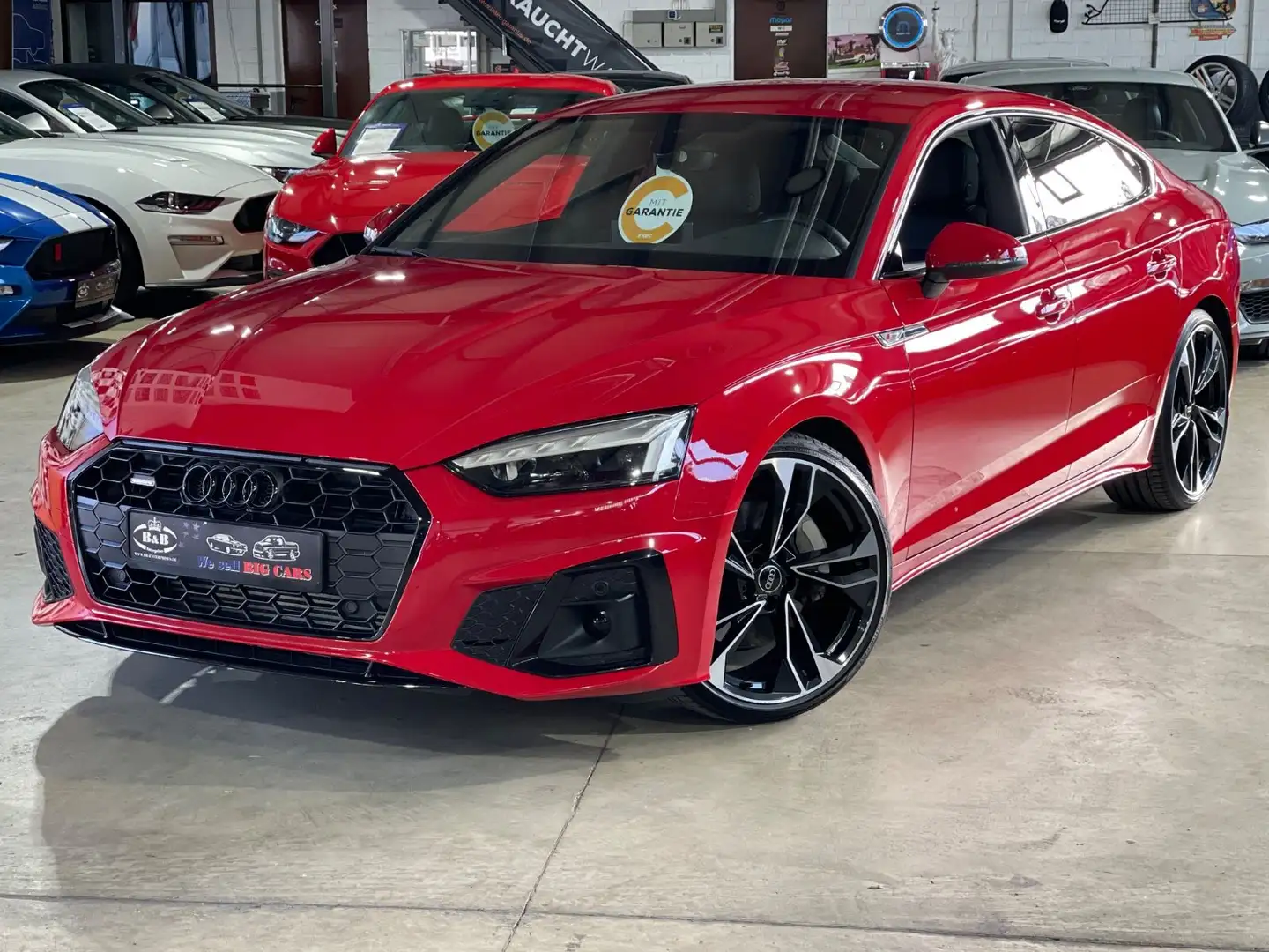 Audi A5 SPORTBACK 45 QUATTRO S LINE+STANDHEIZUNG+SHZ+AHK Rood - 1