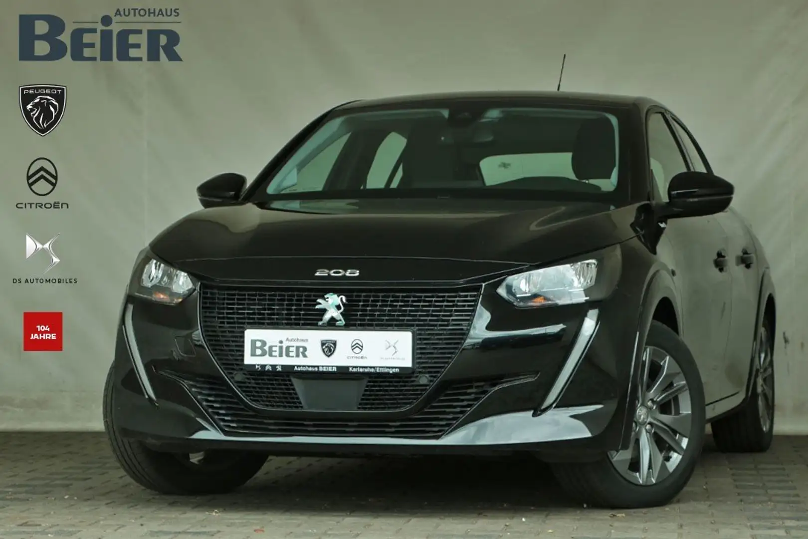 Peugeot e-208 e- Allure Shz. / Klima / LED Schwarz - 1
