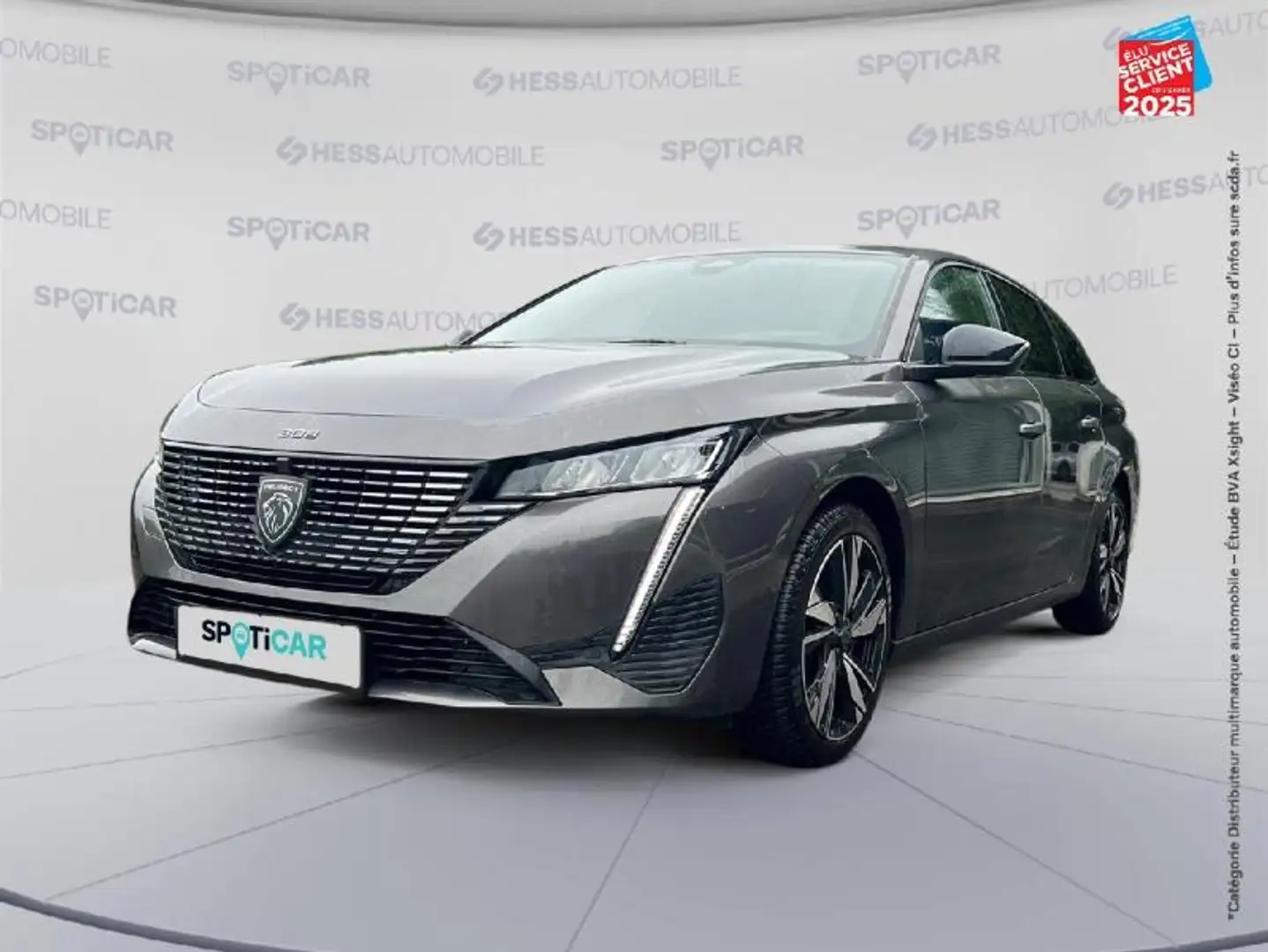 Peugeot 308 1.2 PureTech 130ch S\u0026S Allure Pack Gris - 1