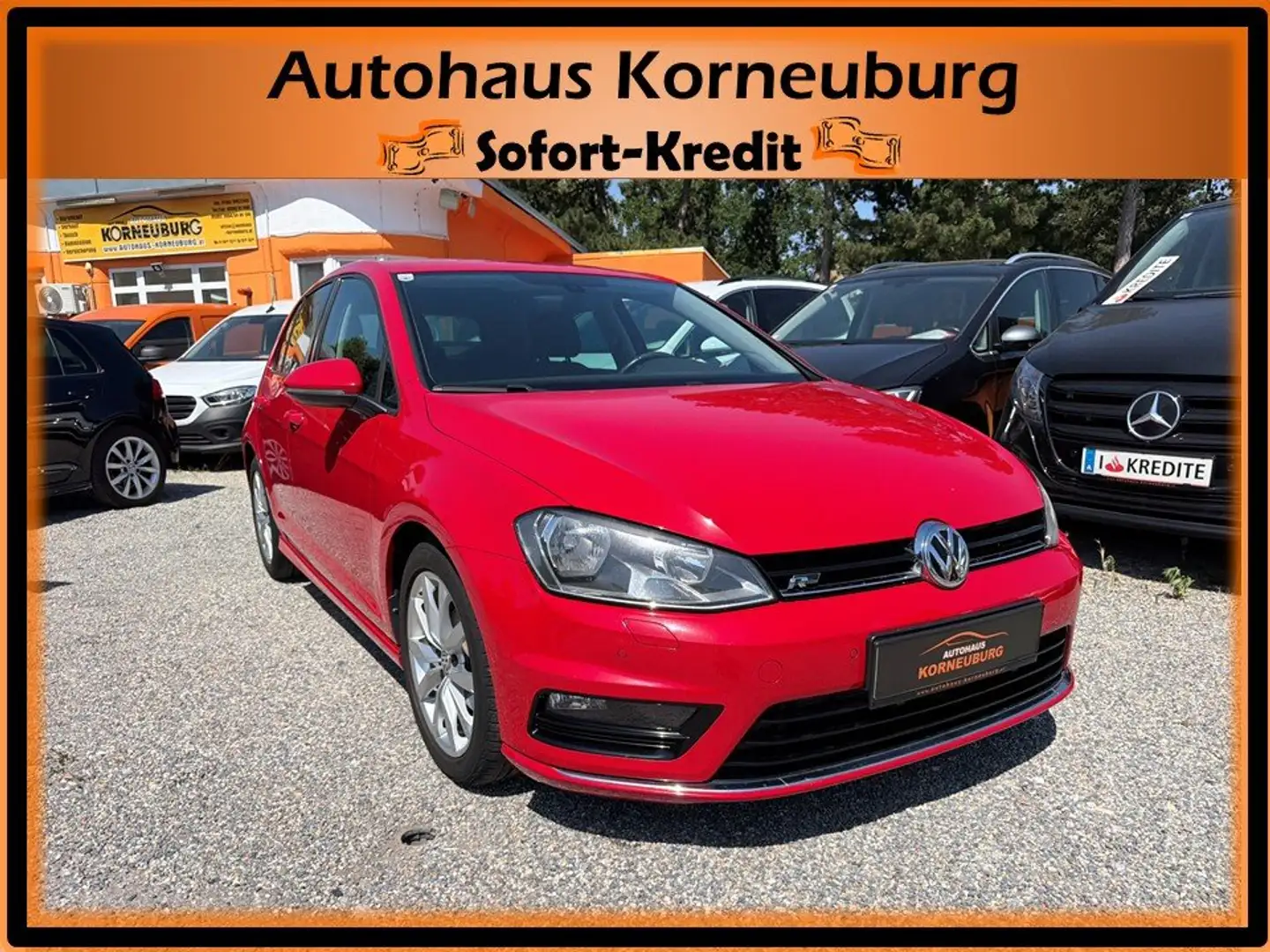 Volkswagen Golf Golf VII R-Line *1.Besitz*Tempomat*SzHg*Klima*PDC* Rot - 1
