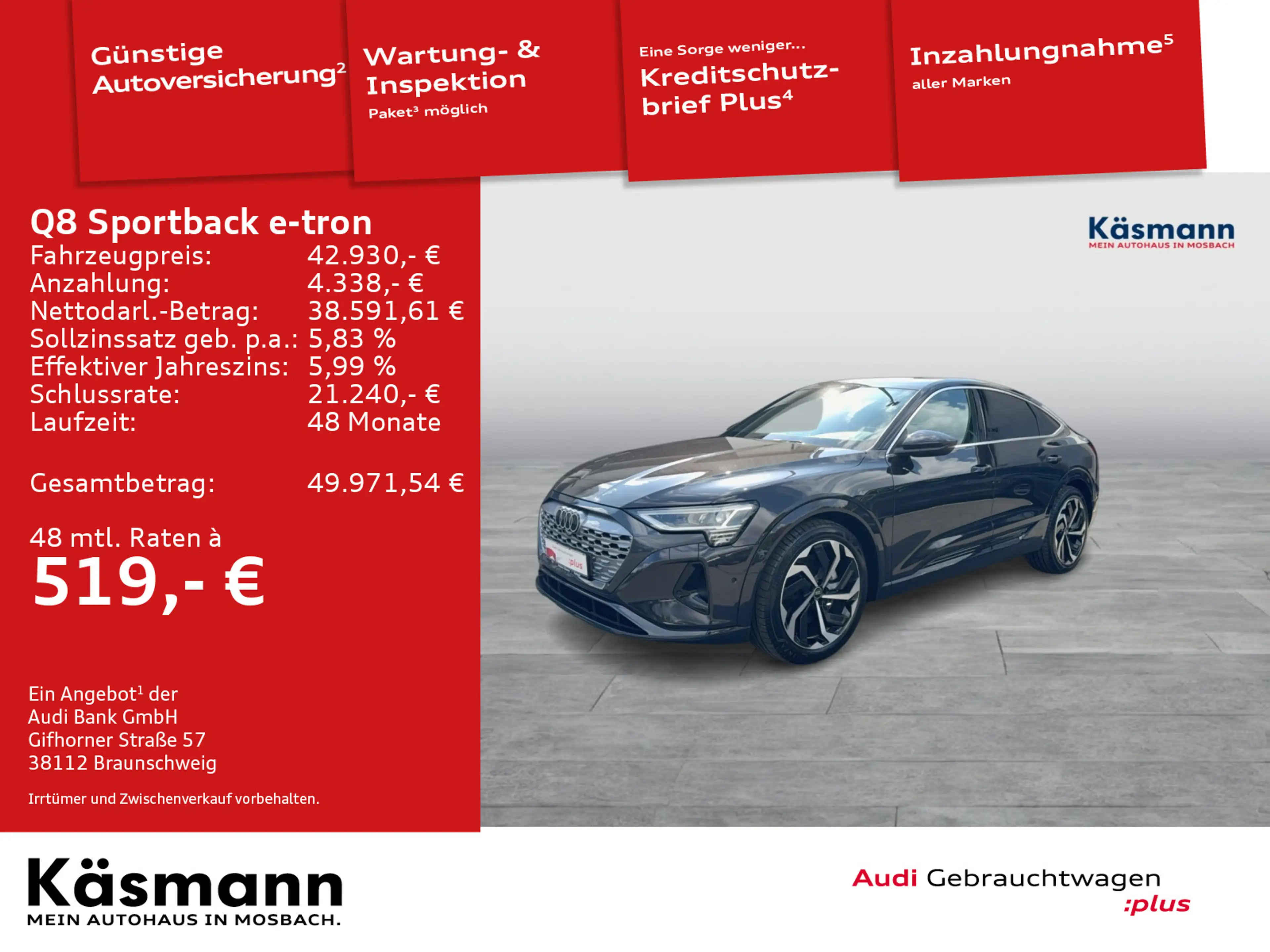 Audi Q8 e-tron 50 advanced AHK TOUR — photo 2