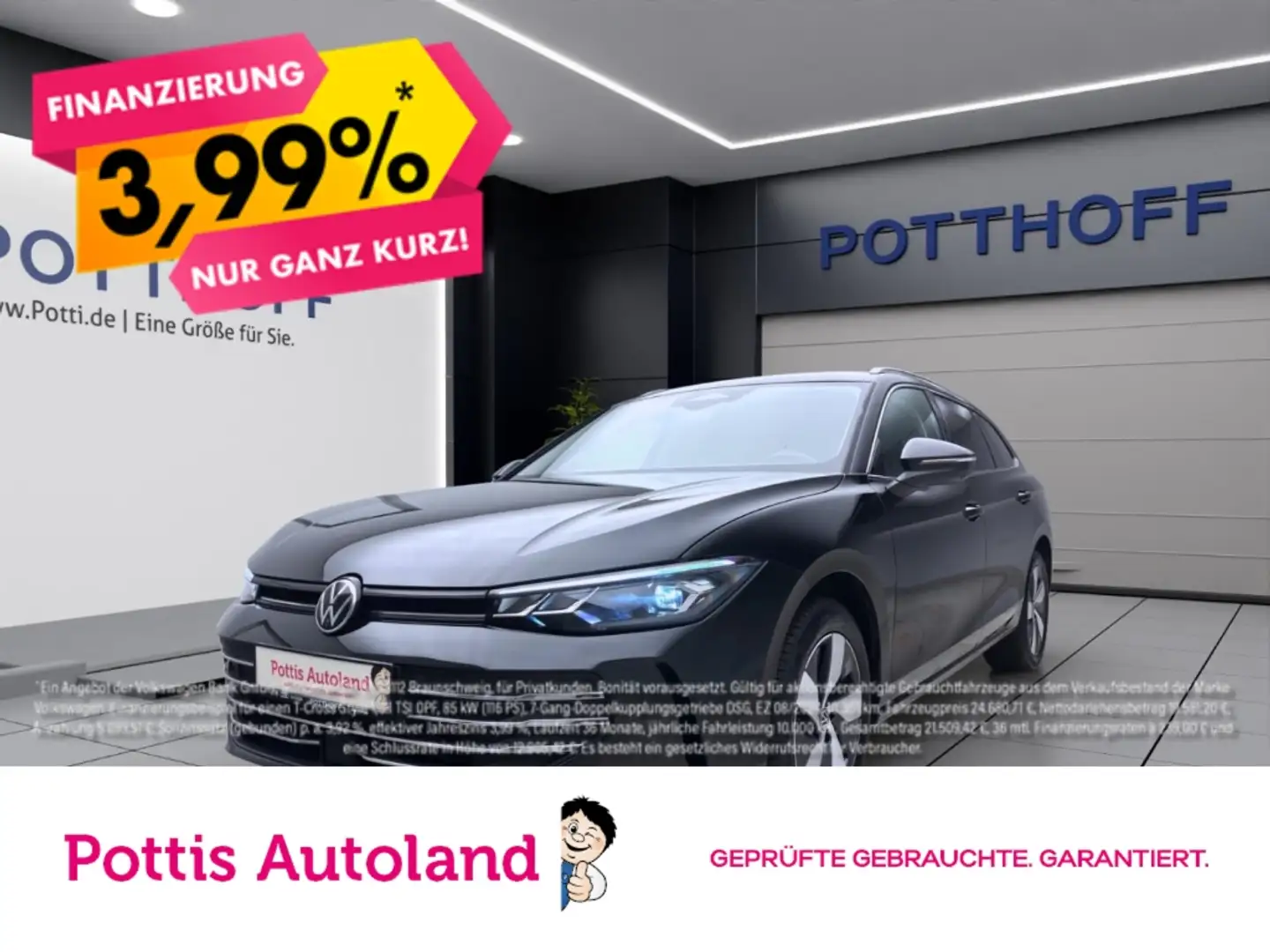 Volkswagen Passat Variant 1.5 eTSI DSG BUSINESS AHK NAVI KAMERA ACC Schwarz - 1