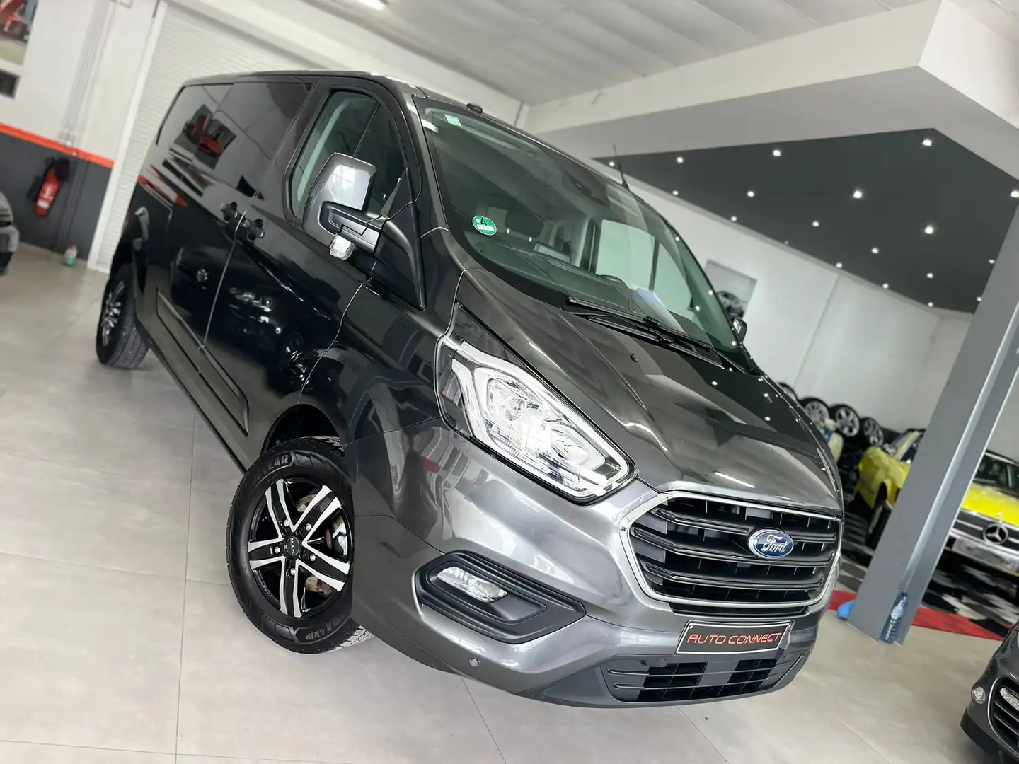 Ford Transit Custom *CLIM*NAVI*RADAR*ATT REM*5PLACES*NEUVE* Gris - 1