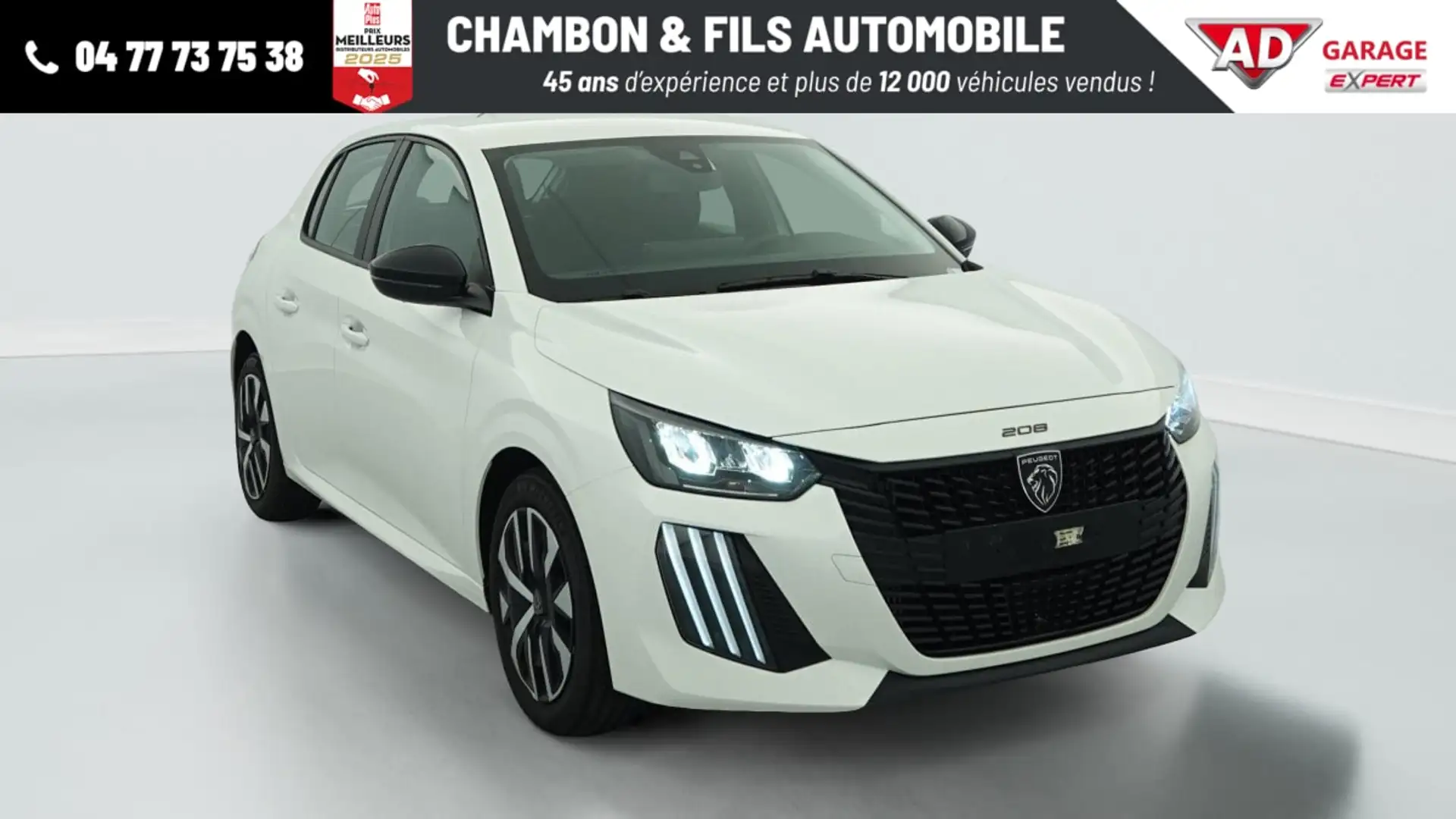 Peugeot 208 PureTech 100 S BVM6 Active Blanc - 1