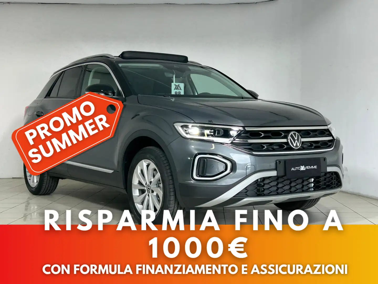 Volkswagen T-Roc 1.5 tsi Style dsg+TETTO APRIBILE + BAULE ELETTRICO Grigio - 1