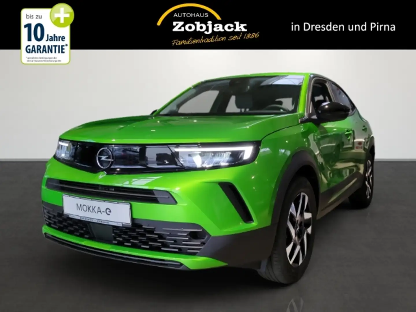 Opel Mokka-E Elegance 100 kw 3-phasig 11 kW, Klimaautomatik, Ka Grün - 1
