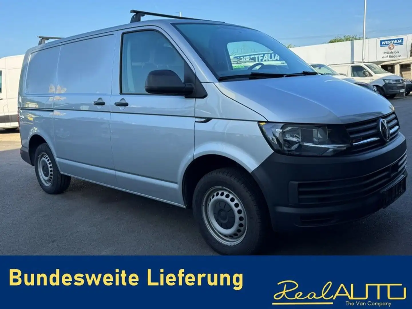 Volkswagen T6 Transporter Kasten TDI 4Motion DSG ACC*AHK Zilver - 1